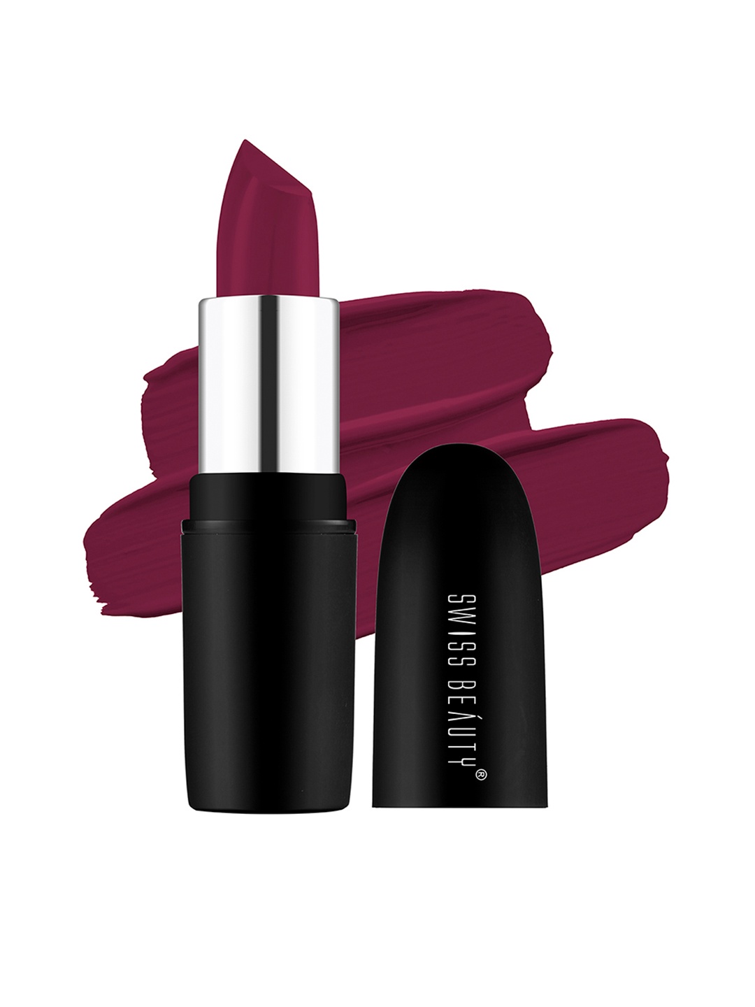 

SWISS BEAUTY Pure Matte Lipstick 3.8 gm - Red Wine 224, Maroon