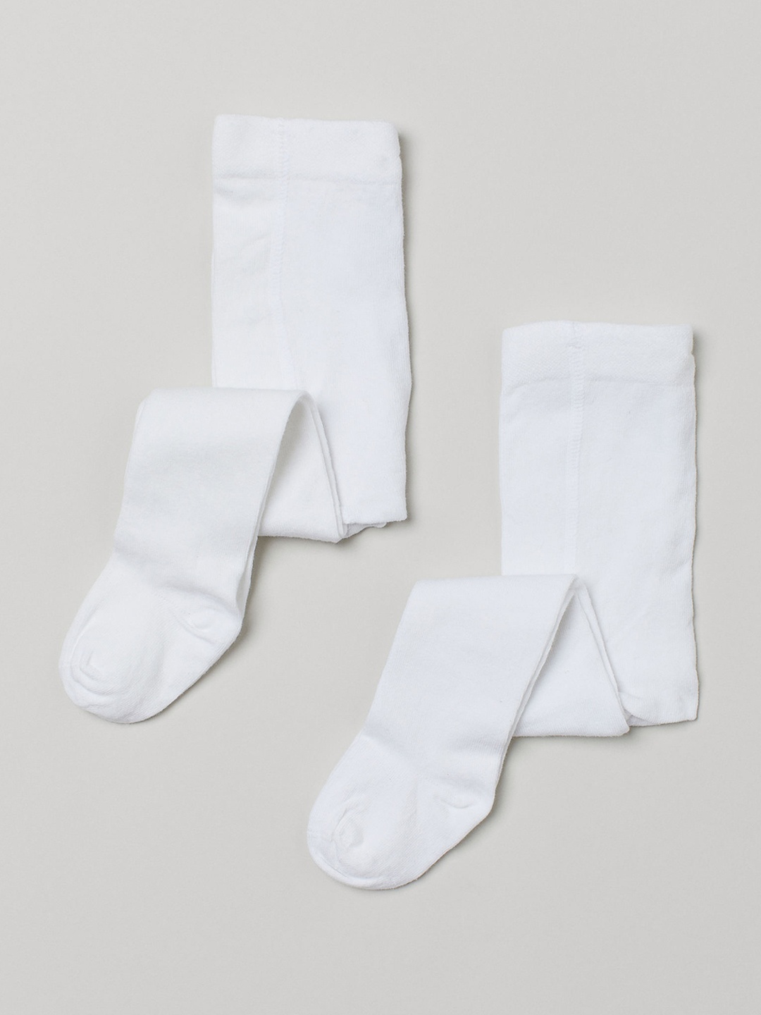 

H&M Girls White 2-Pack Tights