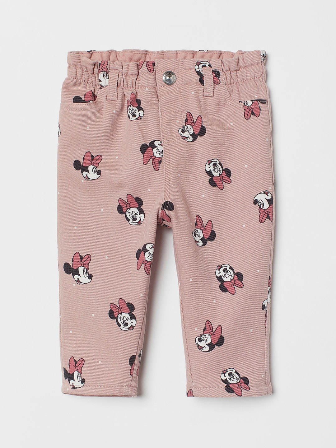 

H&M Girls Pink Lined Printed Twill Trousers