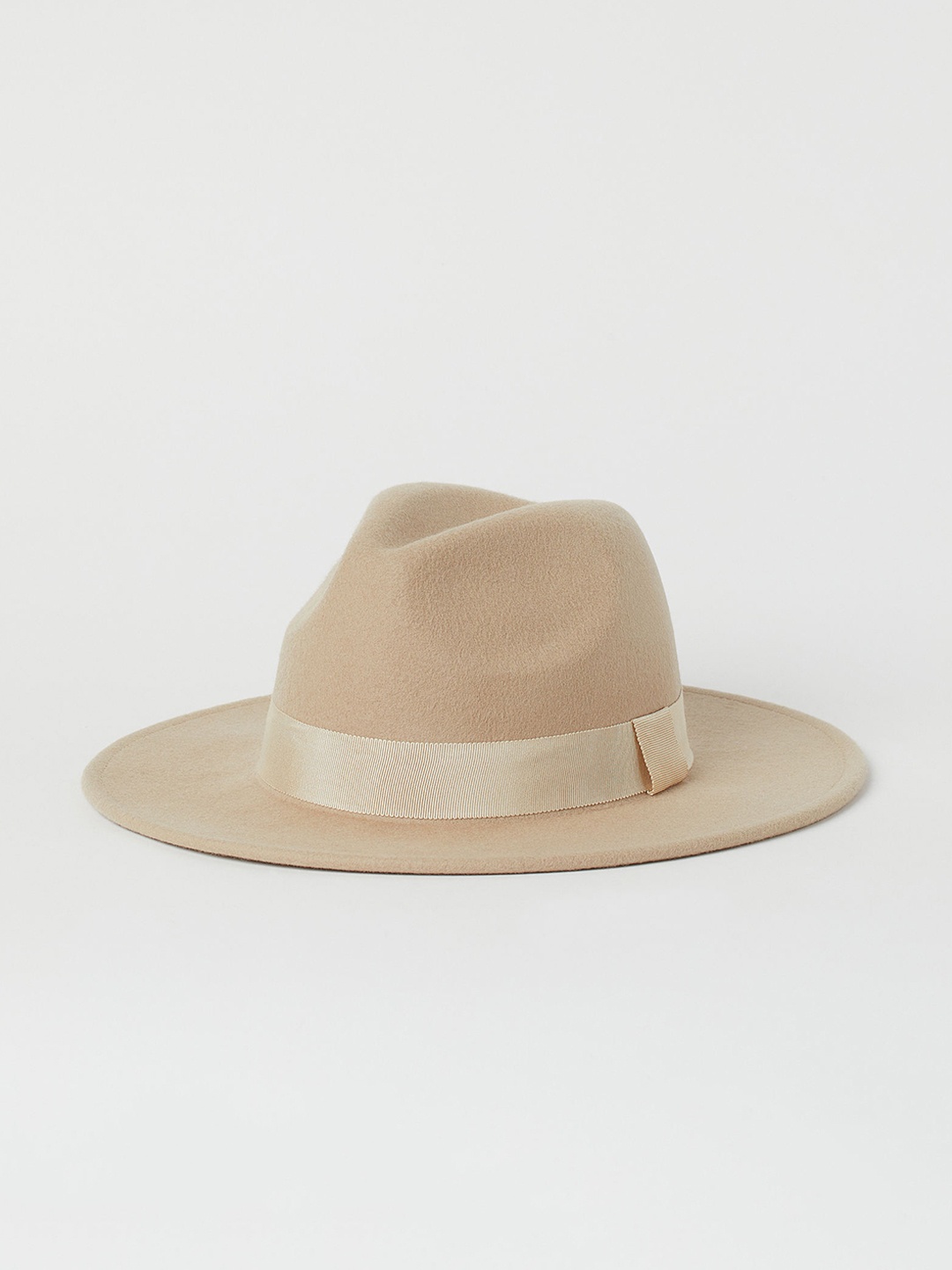 

H&M Women Beige Felted Wool Hat