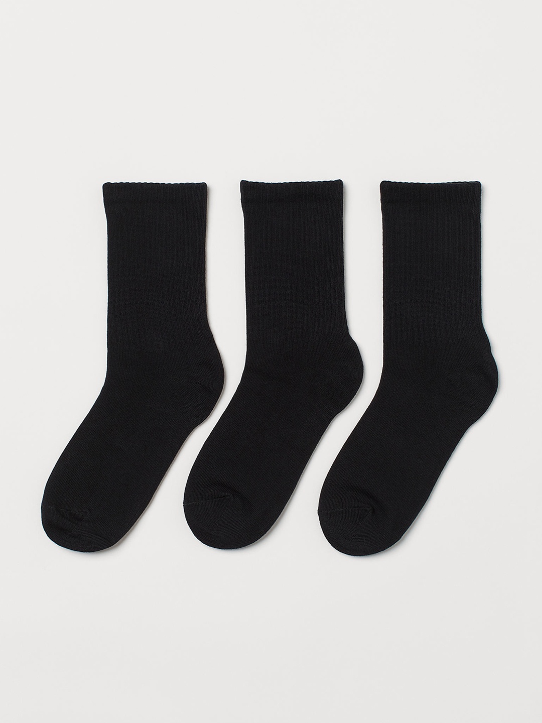 

H&M Girls Black 3-Pack Sports Socks