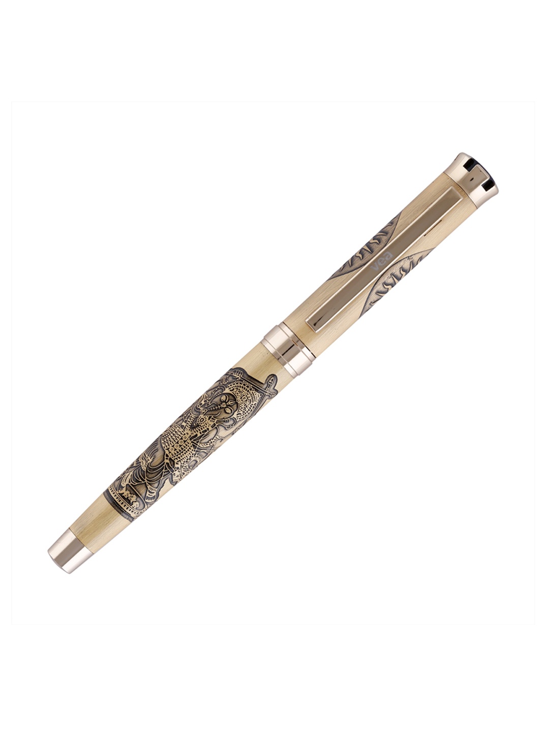 

VEA Gold-Toned & Black Lord Ganesha Rollerball Pen