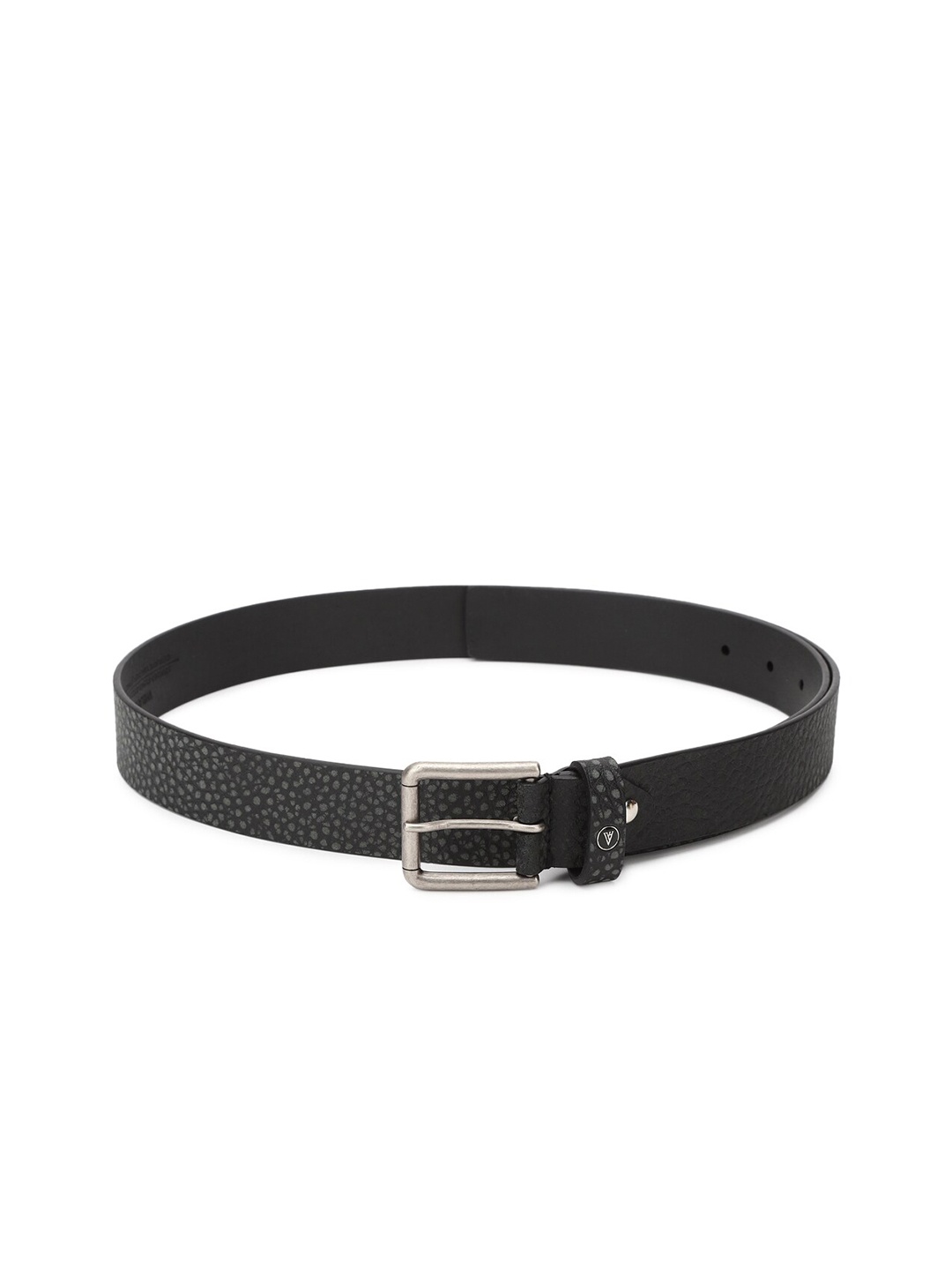 

Van Heusen Men Grey Leather Formal Belt