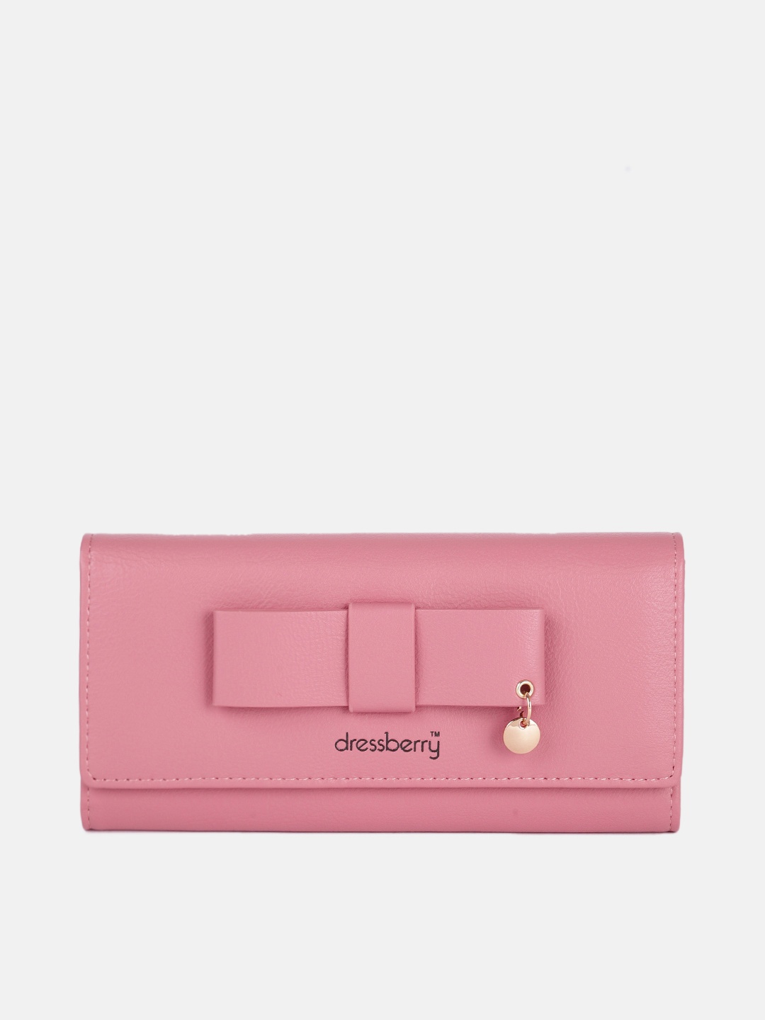 

DressBerry Women Pink PU Three Fold Wallet