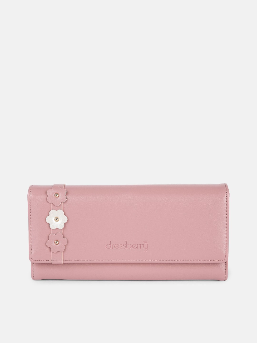 

DressBerry Women Pink PU Envelope Wallet