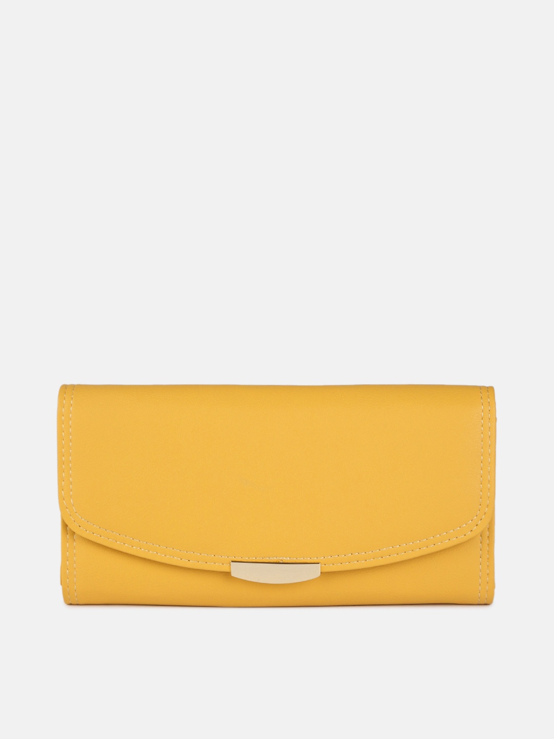 

DressBerry Women Yellow PU Two Fold Wallet