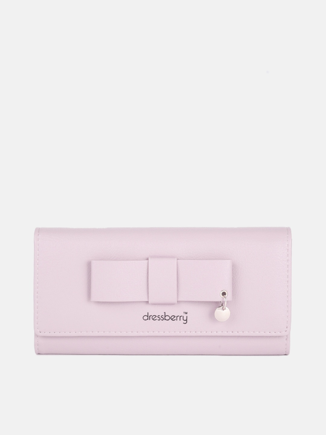 

DressBerry Women Lavender PU Three Fold Wallet