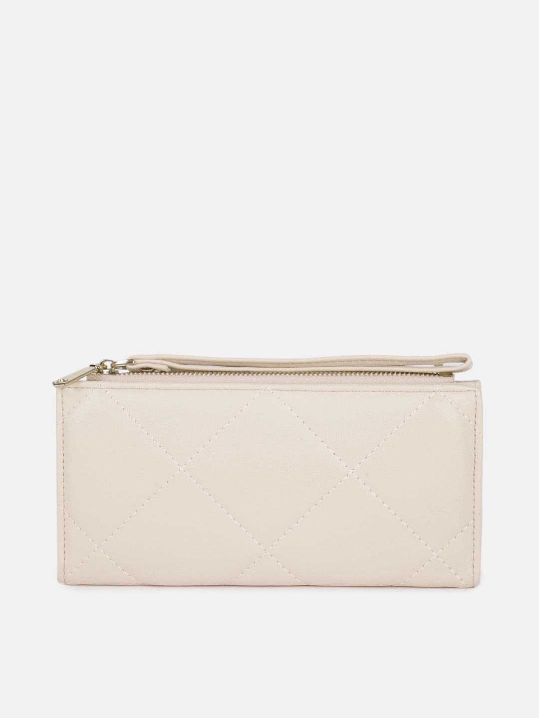 

DressBerry Women Beige PU Two Fold Wallet