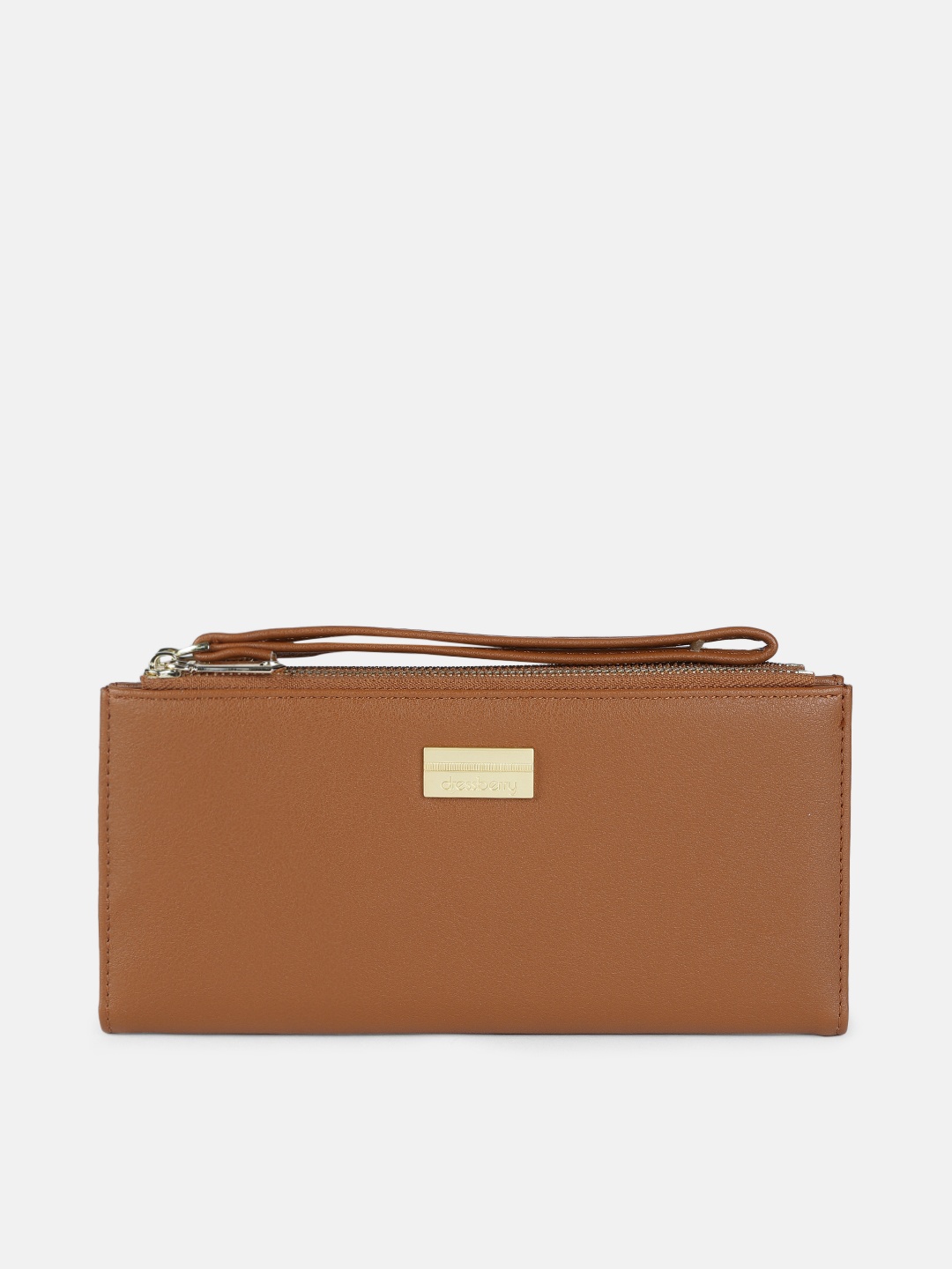 

DressBerry Women Brown PU Two Fold Wallet