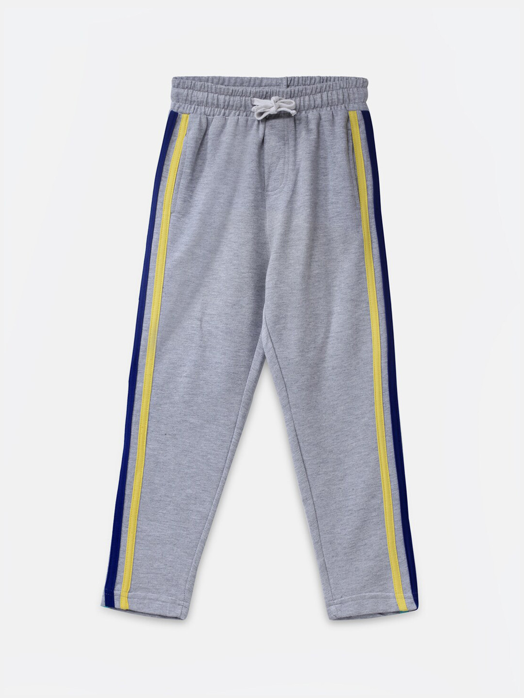 

Lil Tomatoes Boys Grey Solid Pure Cotton Track Pants