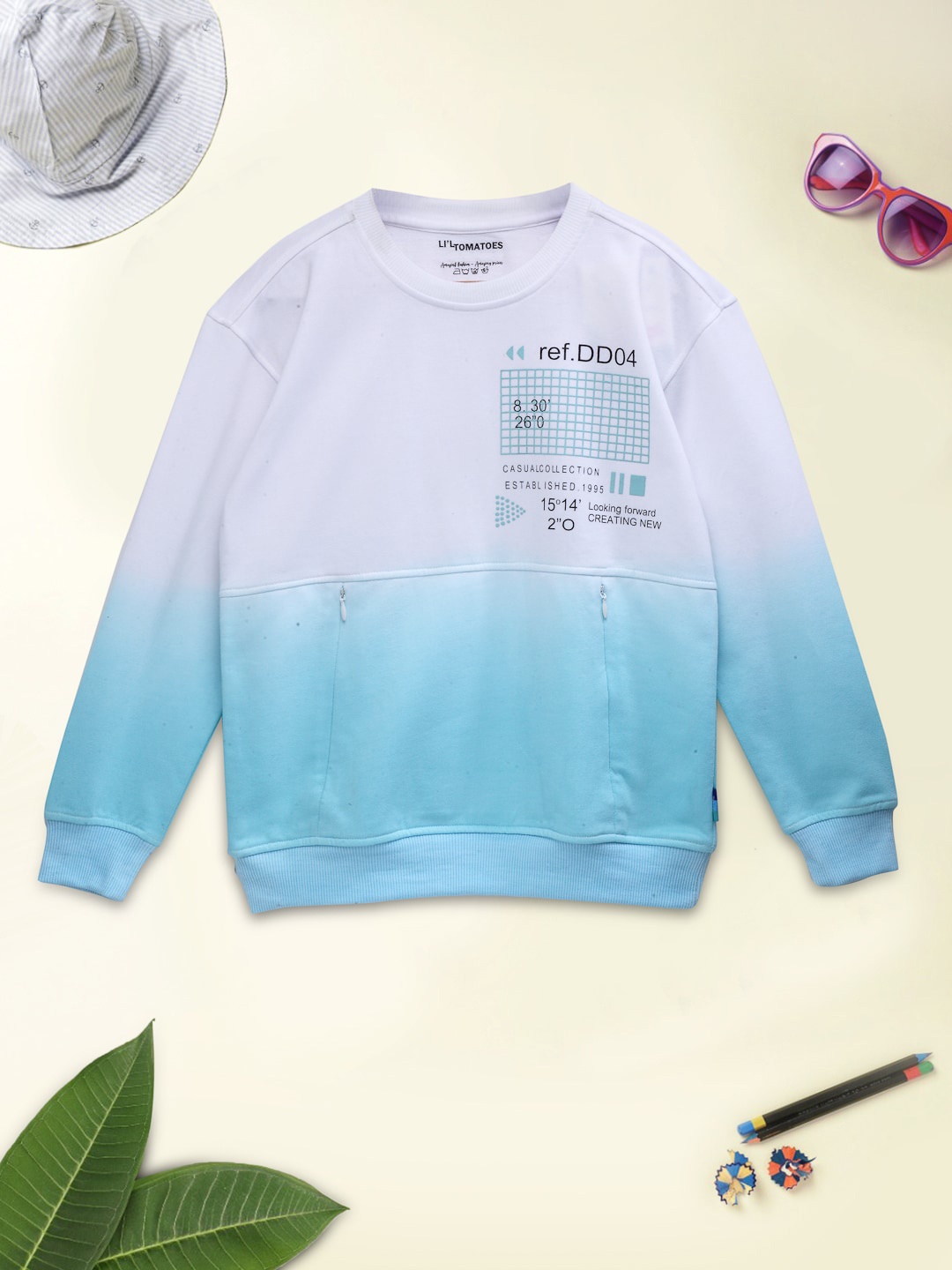 

Lil Tomatoes Boys White Printed Sweatshirt