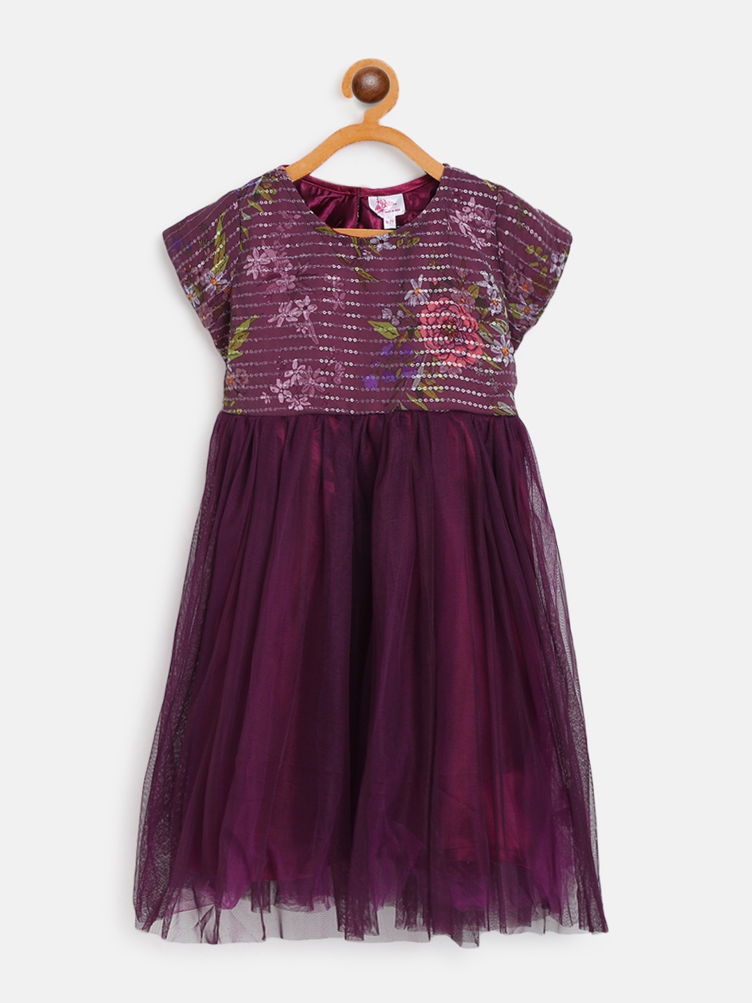 

Bella Moda Purple Floral Dress