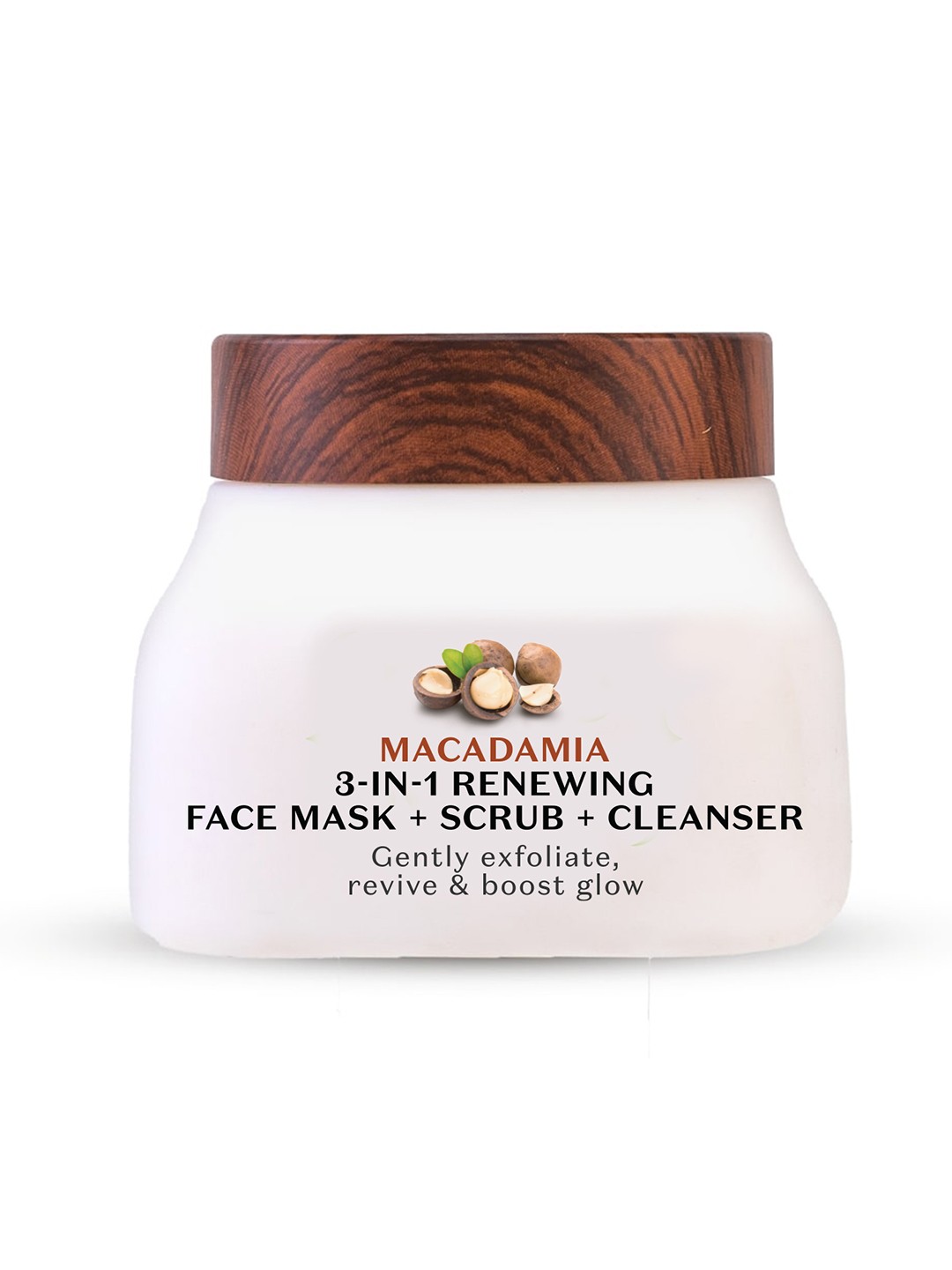 

Pure Sense Macadamia 3-in-1 Revitalising Face Mask Scrub & Cleanser - 140 ml, Transparent