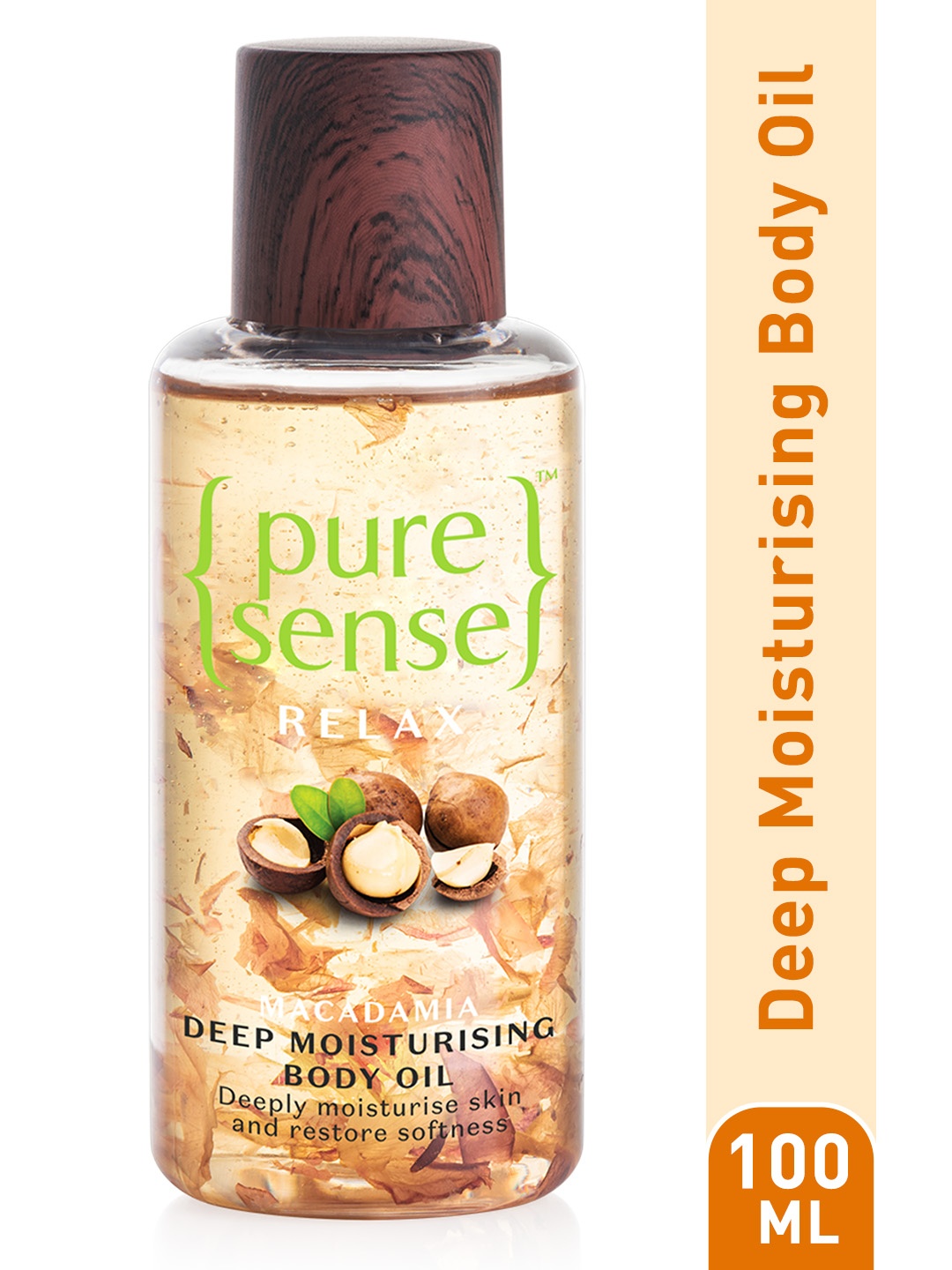 

Pure Sense Macadamia Deep Moisturising Body Oil for Nourished Skin - 100 ml, Transparent