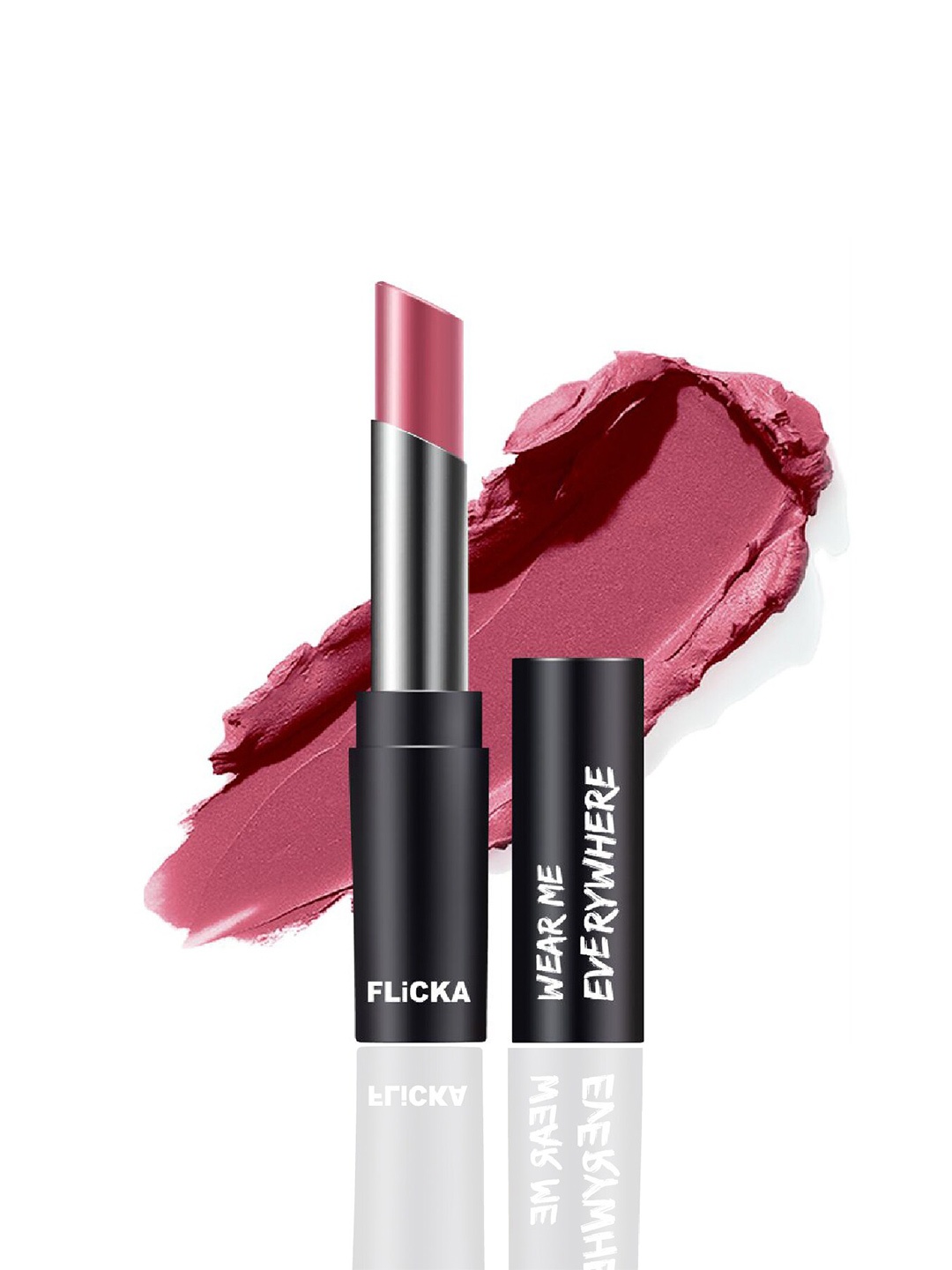 

FLiCKA Wear Me Everywhere Creamy Matte Lipstick - Caramel Cupcake 10, Pink
