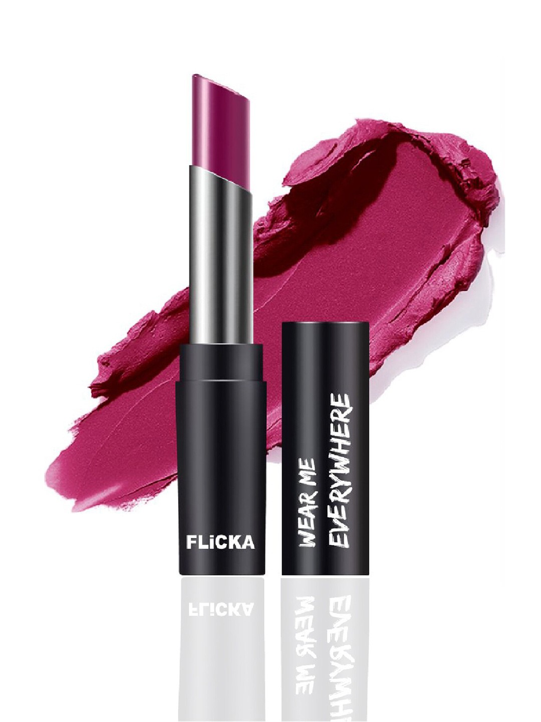 

FLiCKA Wear Me Everywhere Creamy Matte Lipstick - The Brides Pink 20, Magenta