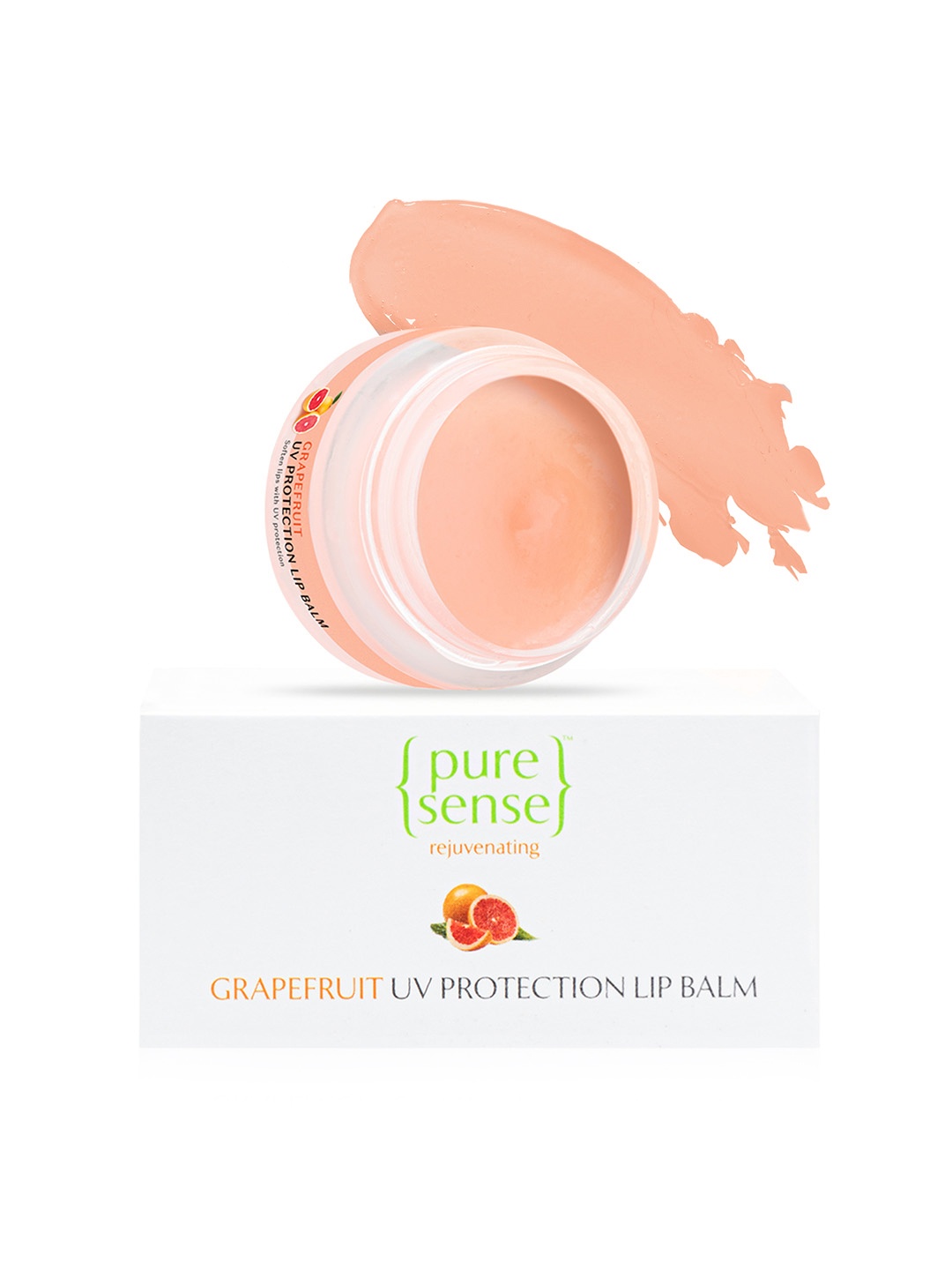 

Pure Sense Vitamin-C Rich Grapefruit UV Protection Lip Balm for Chapped Lips - 5 g, Pink