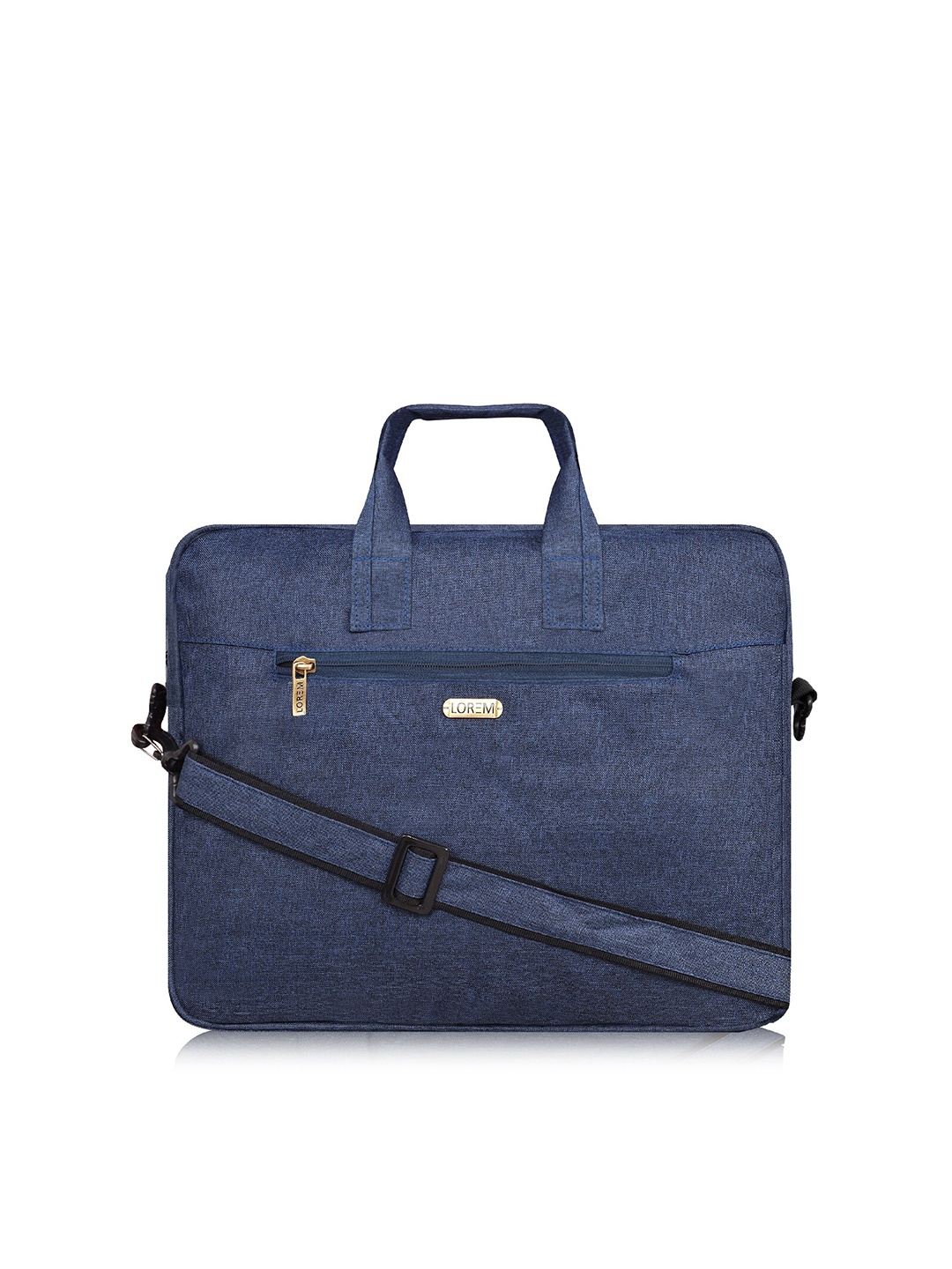 

LOREM Unisex Blue Textured Laptop Bag