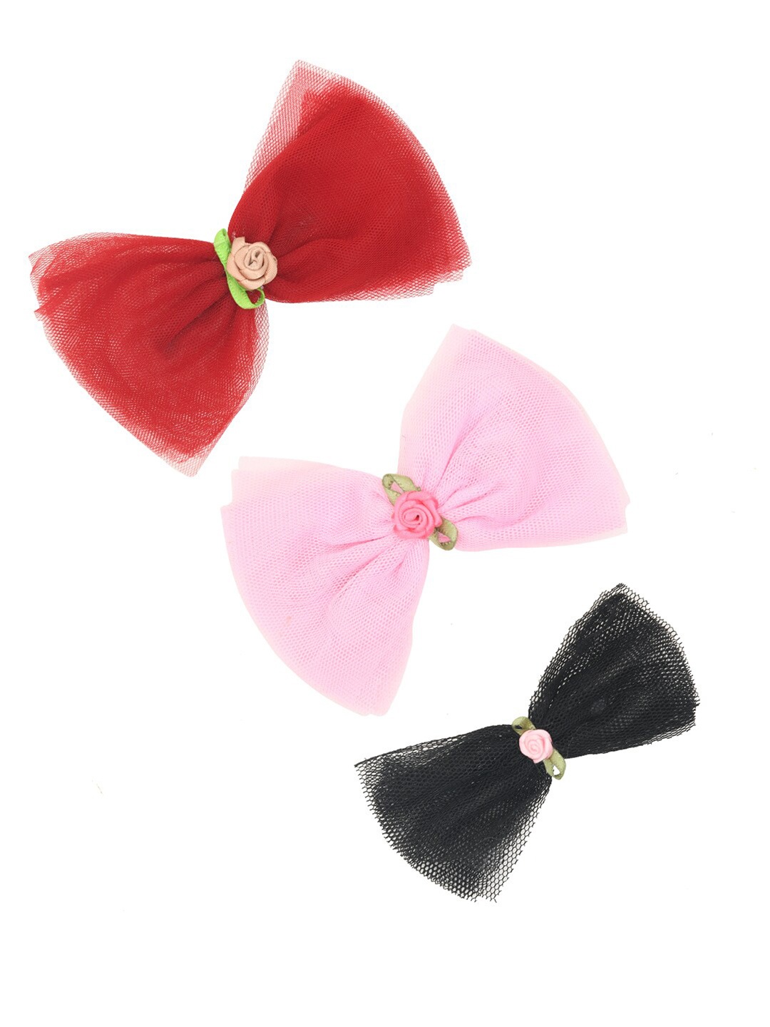 

FUNKRAFTS Girls Set of 3 Alligator Hair Clip, Red