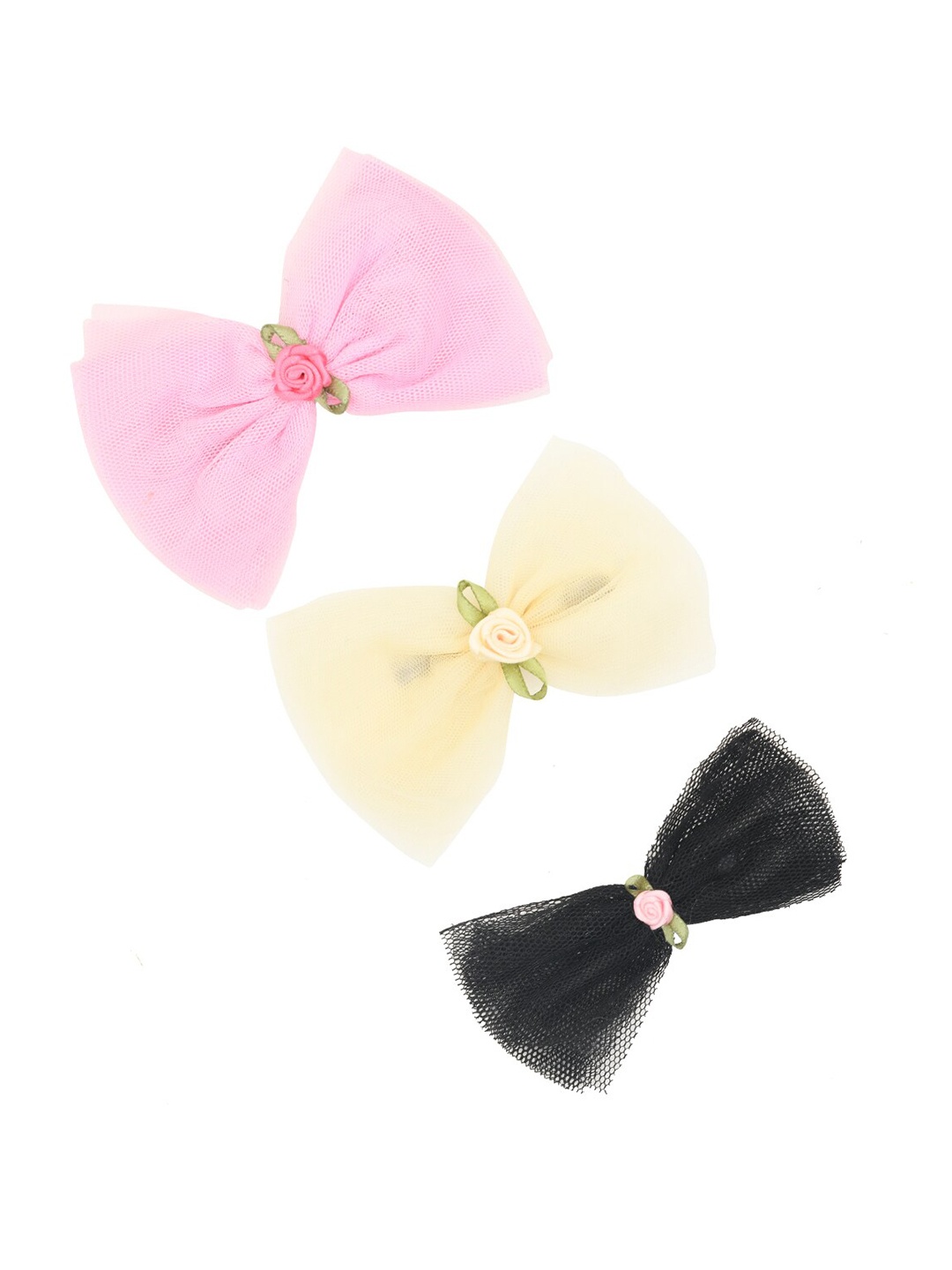 

FUNKRAFTS Girls Black & Pink Set of 3 Hair Accessory Set