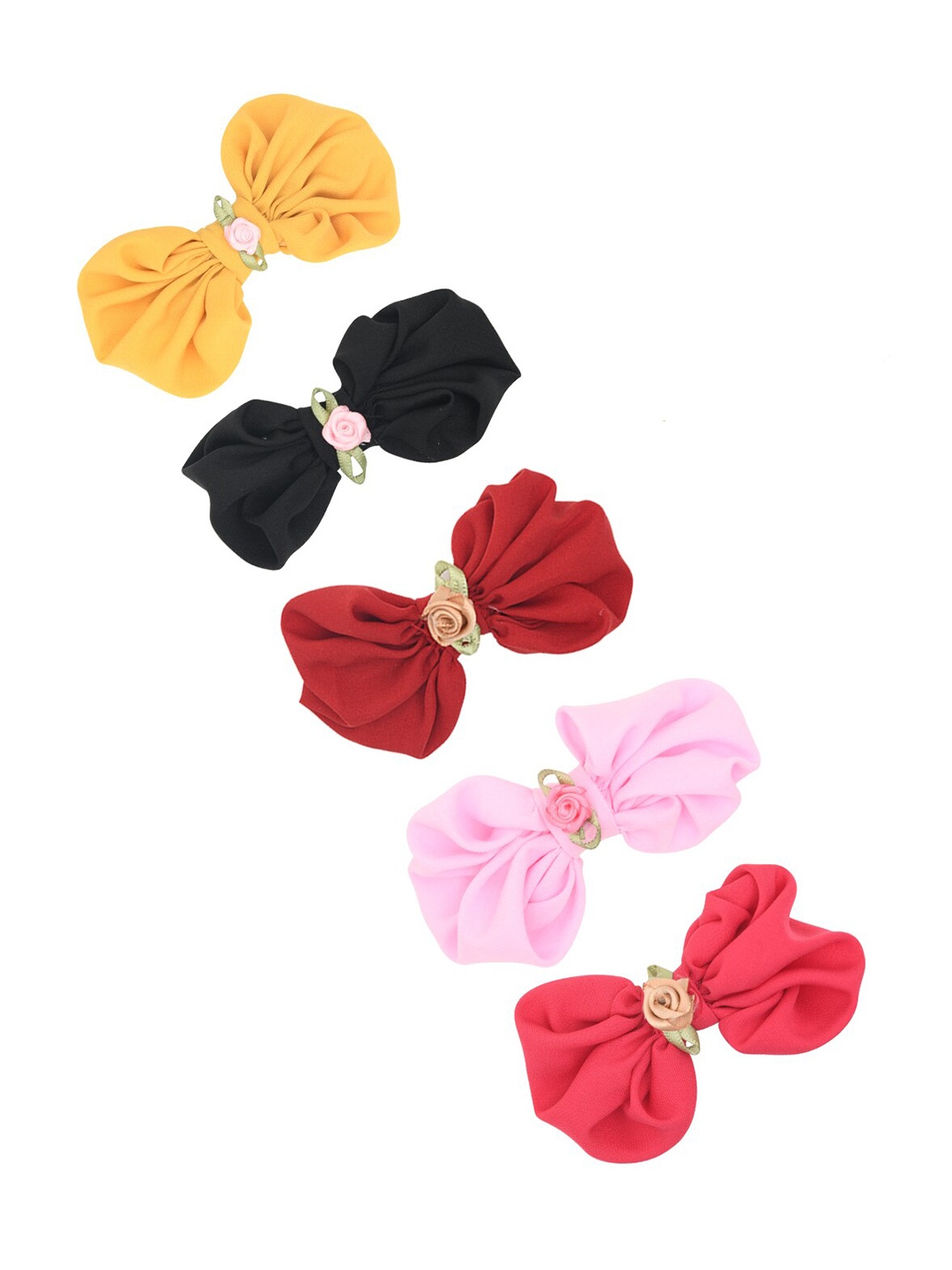 

FUNKRAFTS Girls Red & Black Set of 5 Hair Accessory Set