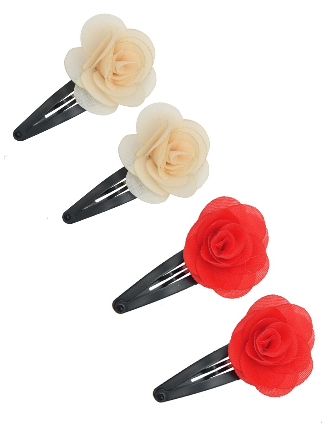 

FUNKRAFTS Girls Set of 4 Tic Tac Hair Clip, Black