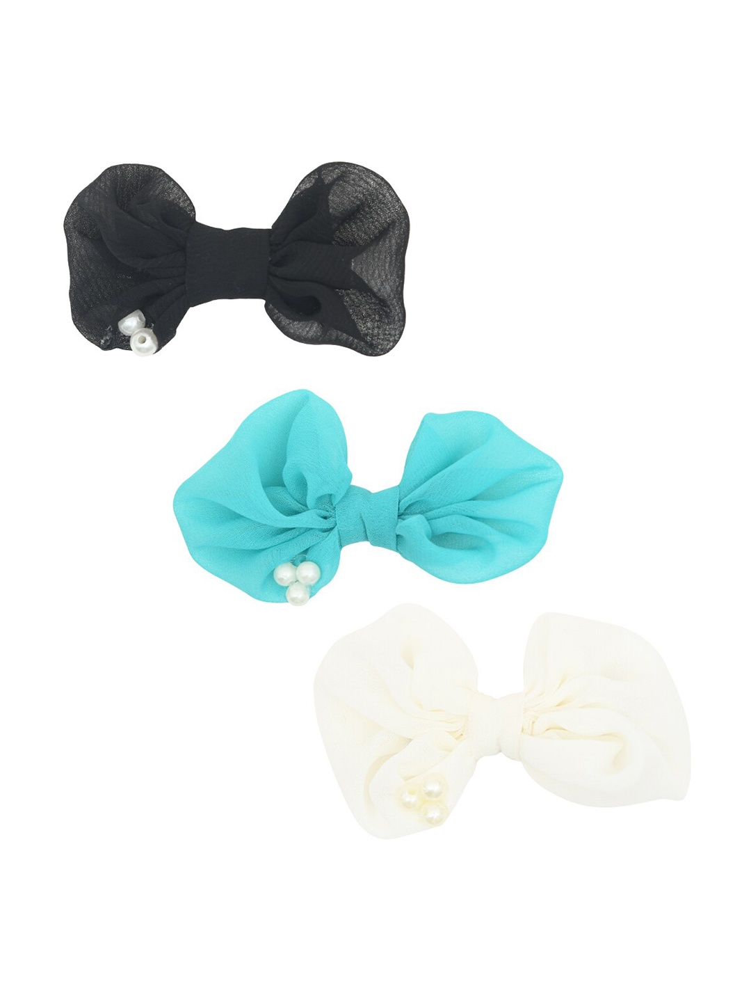 

FUNKRAFTS Girls Set of 3 Alligator Hair Clip, Black