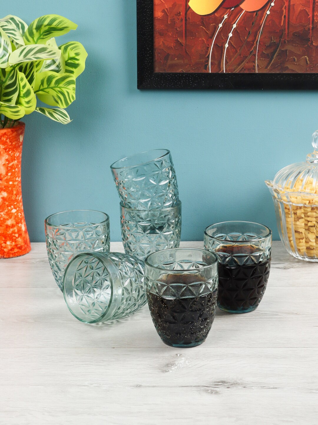 

ceradeco Set Of 6 Assorted Water/Juice Glasses