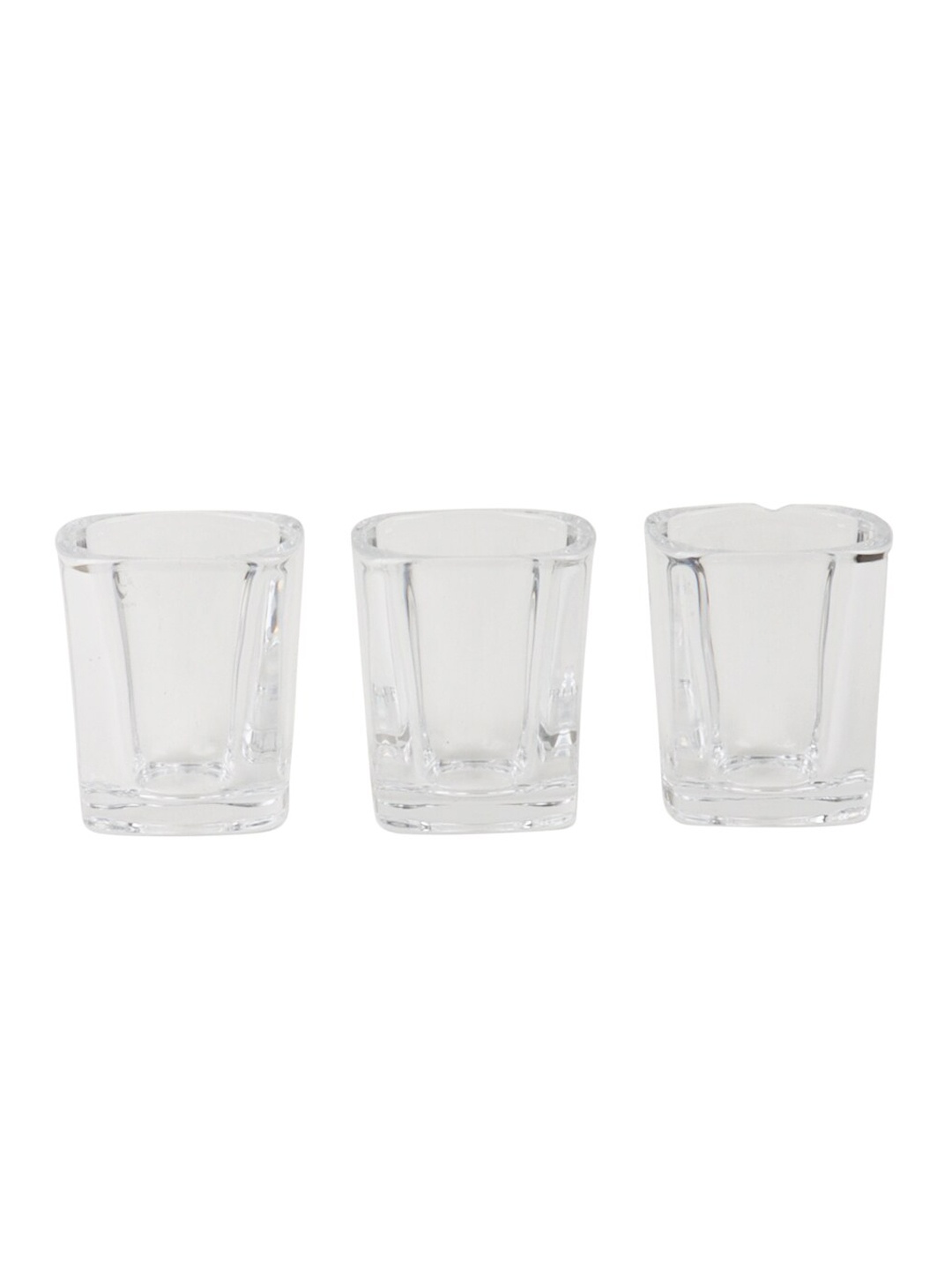 

ceradeco Set Of 6 Transparent Solid Shot Glasses