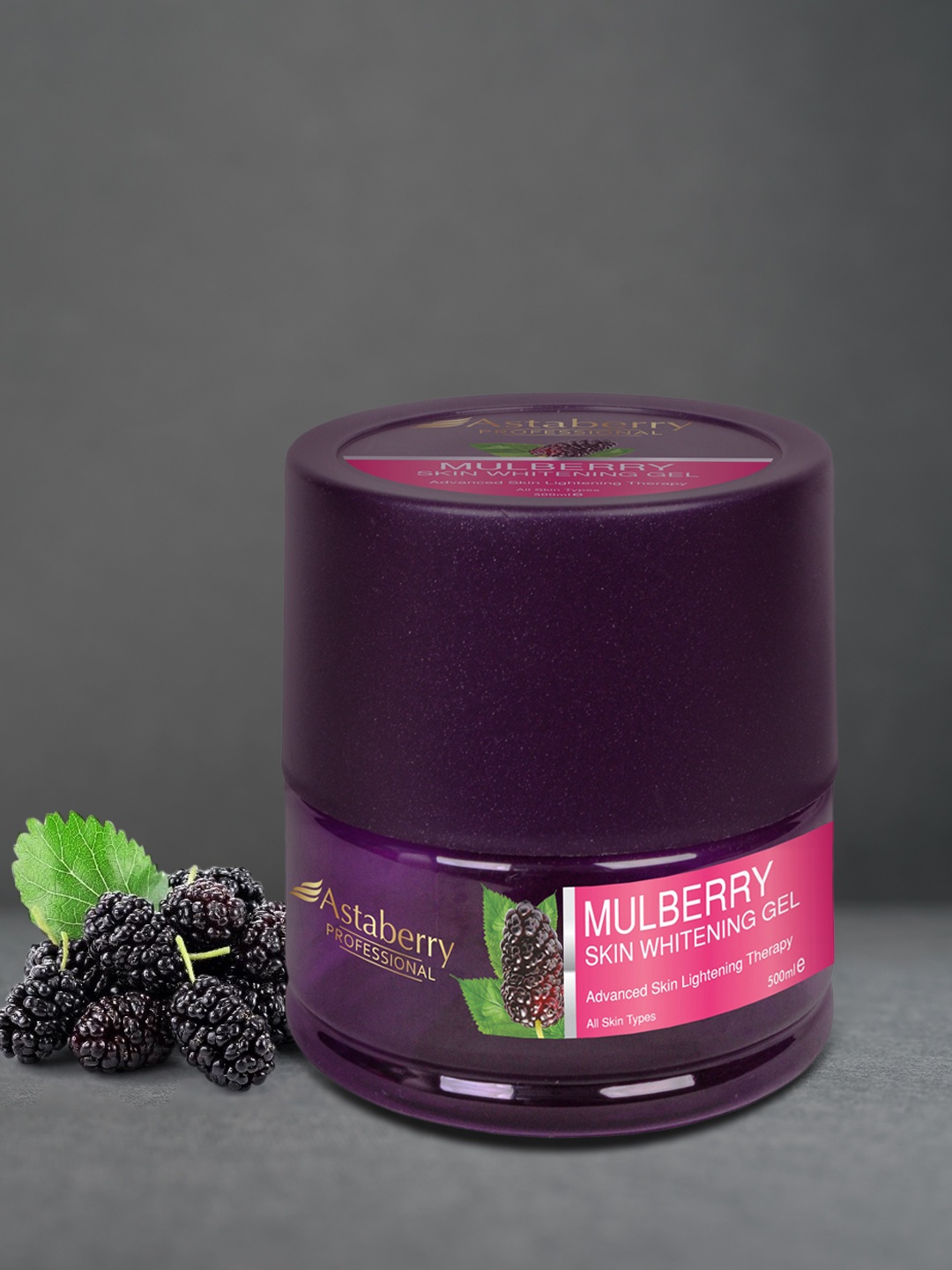 

Astaberry Professional Mulberry Skin Whitening Gel 500 ml, Rose gold