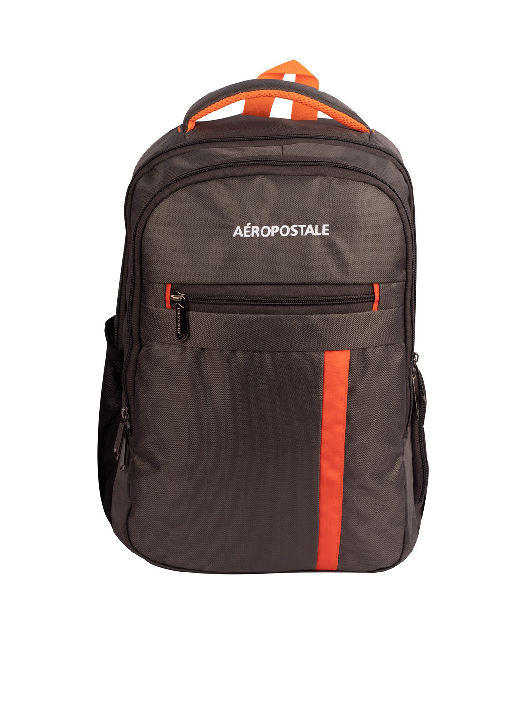 

Aeropostale Unisex Orange & Brown Solid Padded Medium Backpack