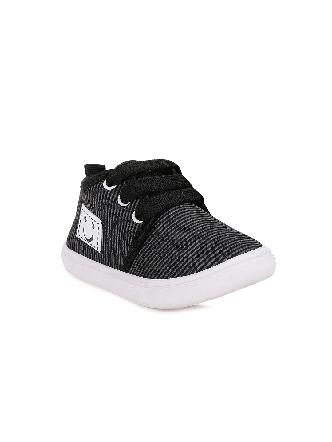 

NEOBABY Kids Grey & Black Striped Lightweight Sneakers