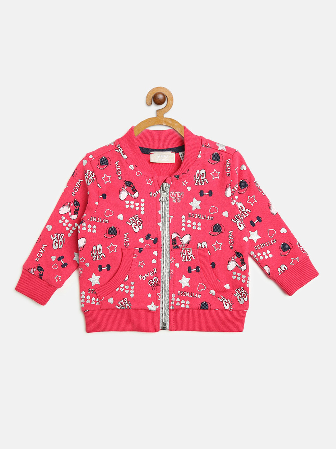 

Chicco Infant Girls Pink Printed Pure Cotton Sustainable Sweatshirt