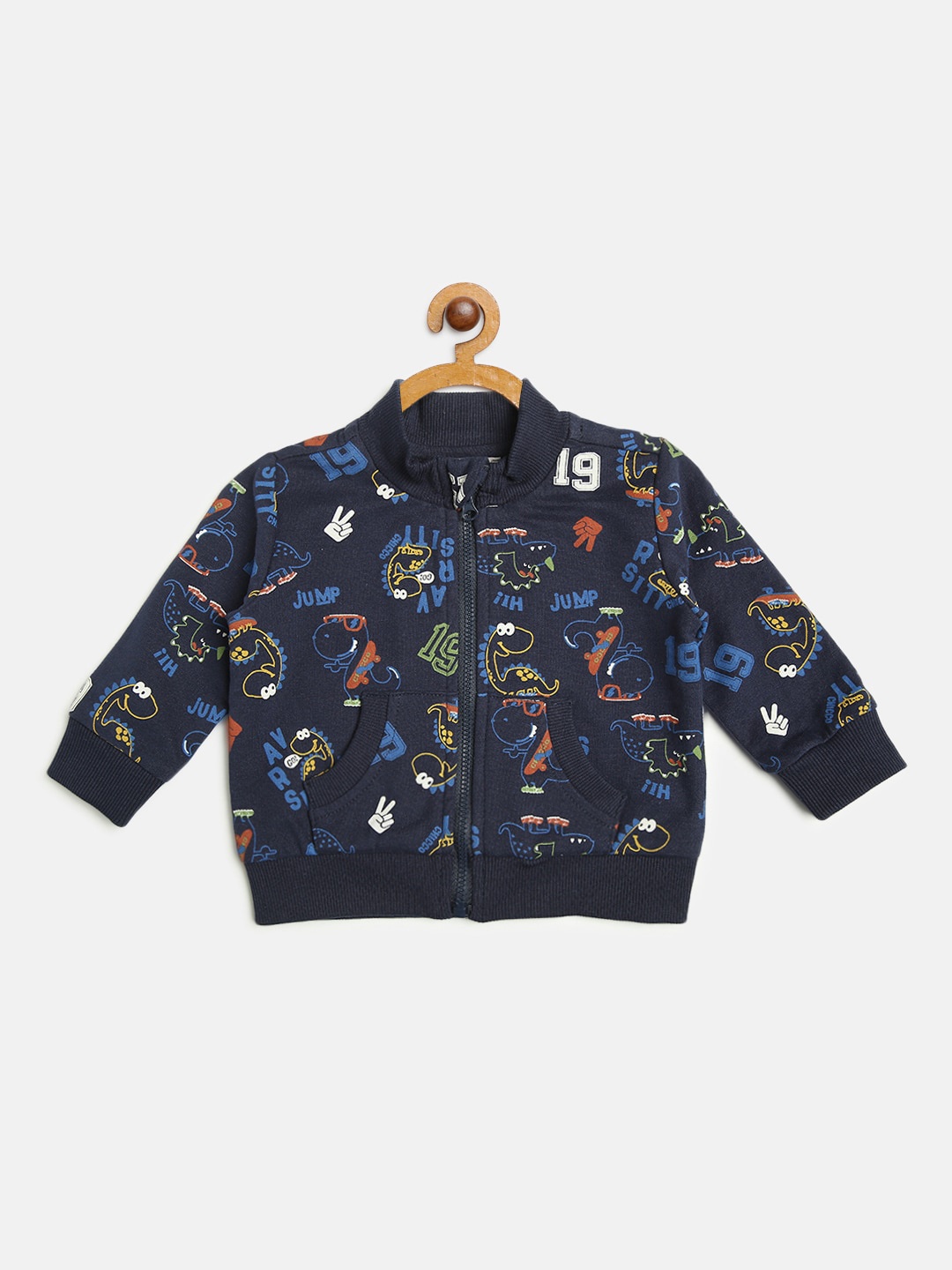 

Chicco Boys Navy Blue Printed Cotton Sweatshirt
