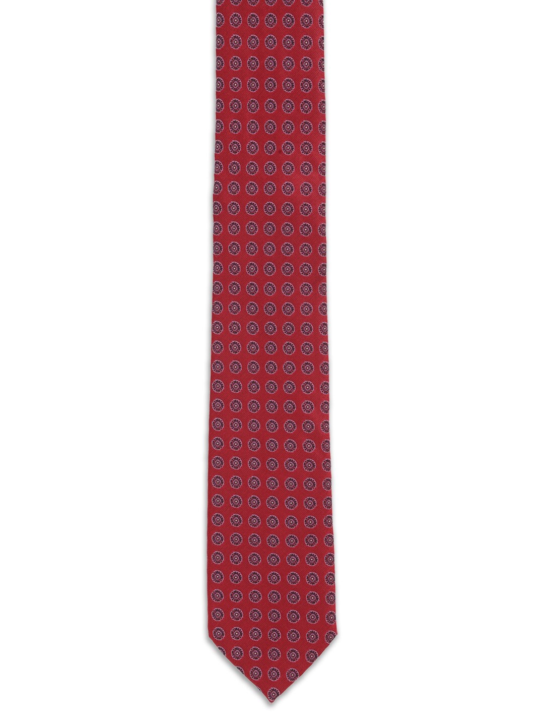 

Van Heusen Men Red & Purple Woven Design Broad Tie