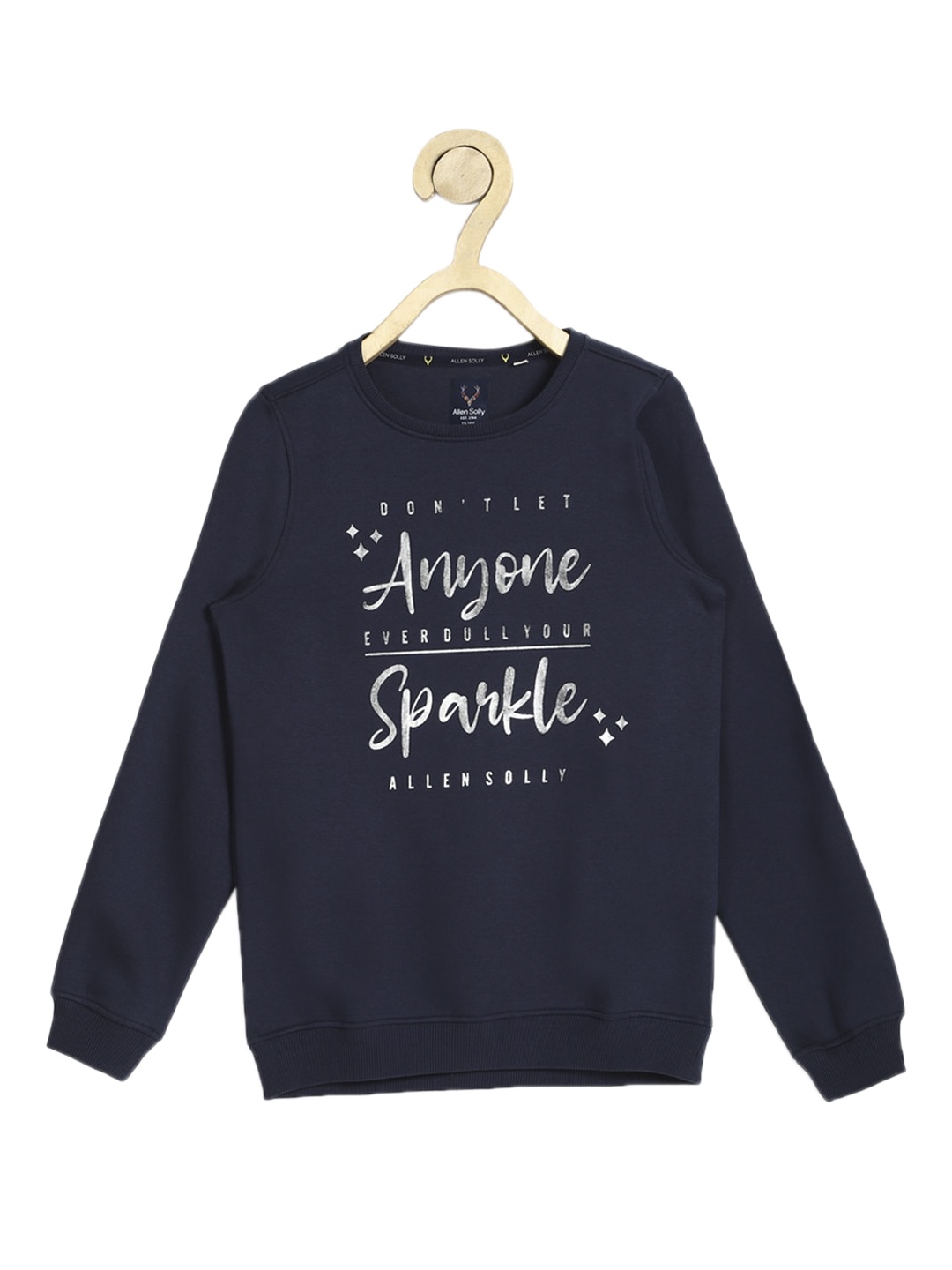

Allen Solly Junior Girls Navy Blue & White Printed Sweatshirt