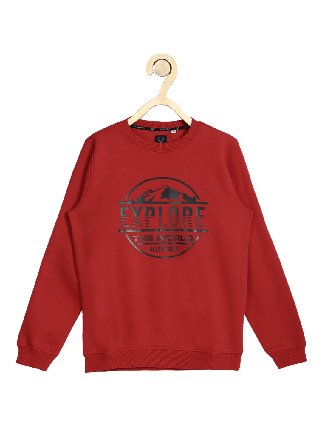 

Allen Solly Junior Boys Red & Black Printed Sweatshirt
