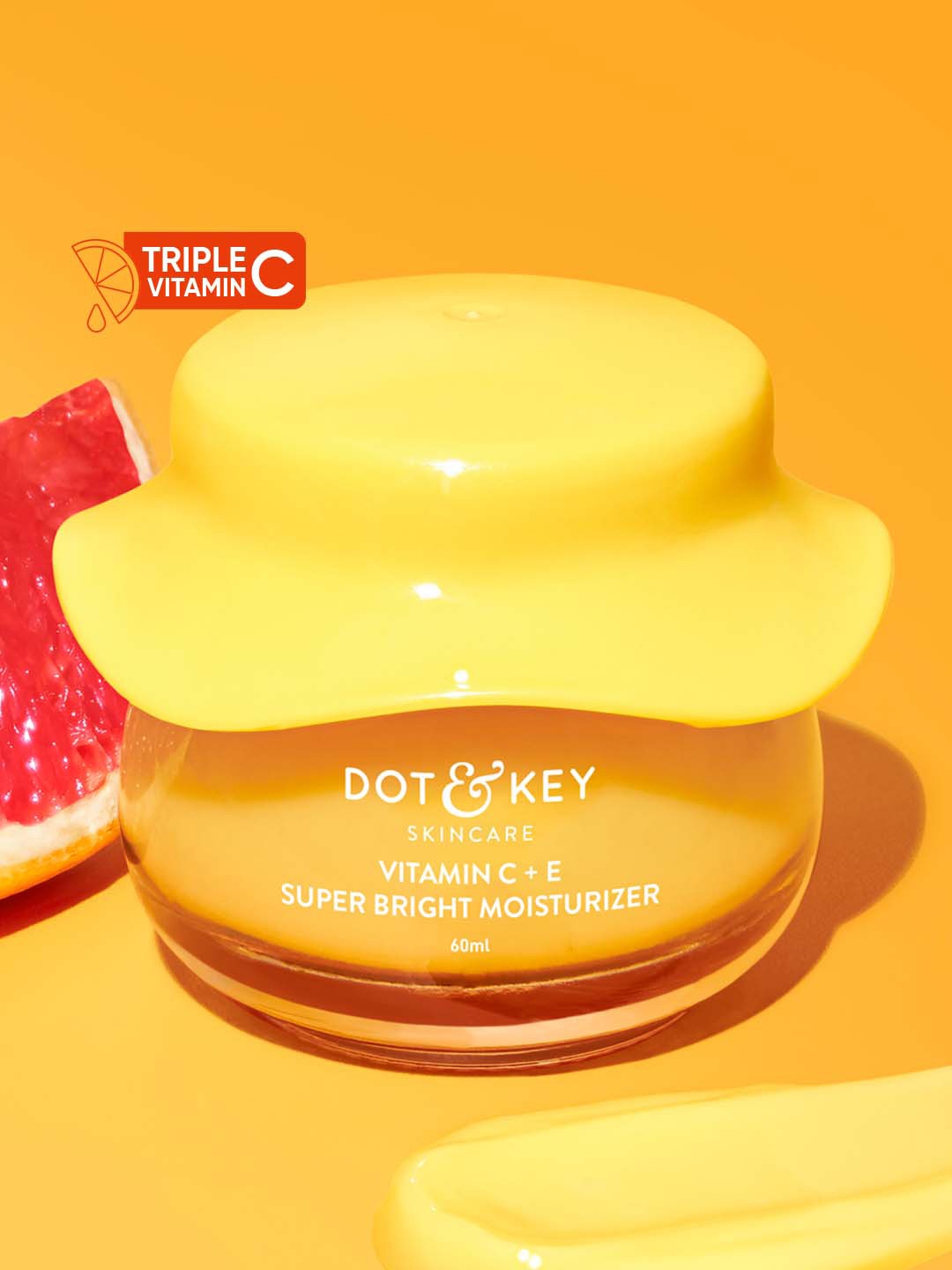 

DOT & KEY Vitamin C+E Oil-Free Moisturizer For Glowing Skin & Fades Dark Spots - 60ml, Yellow