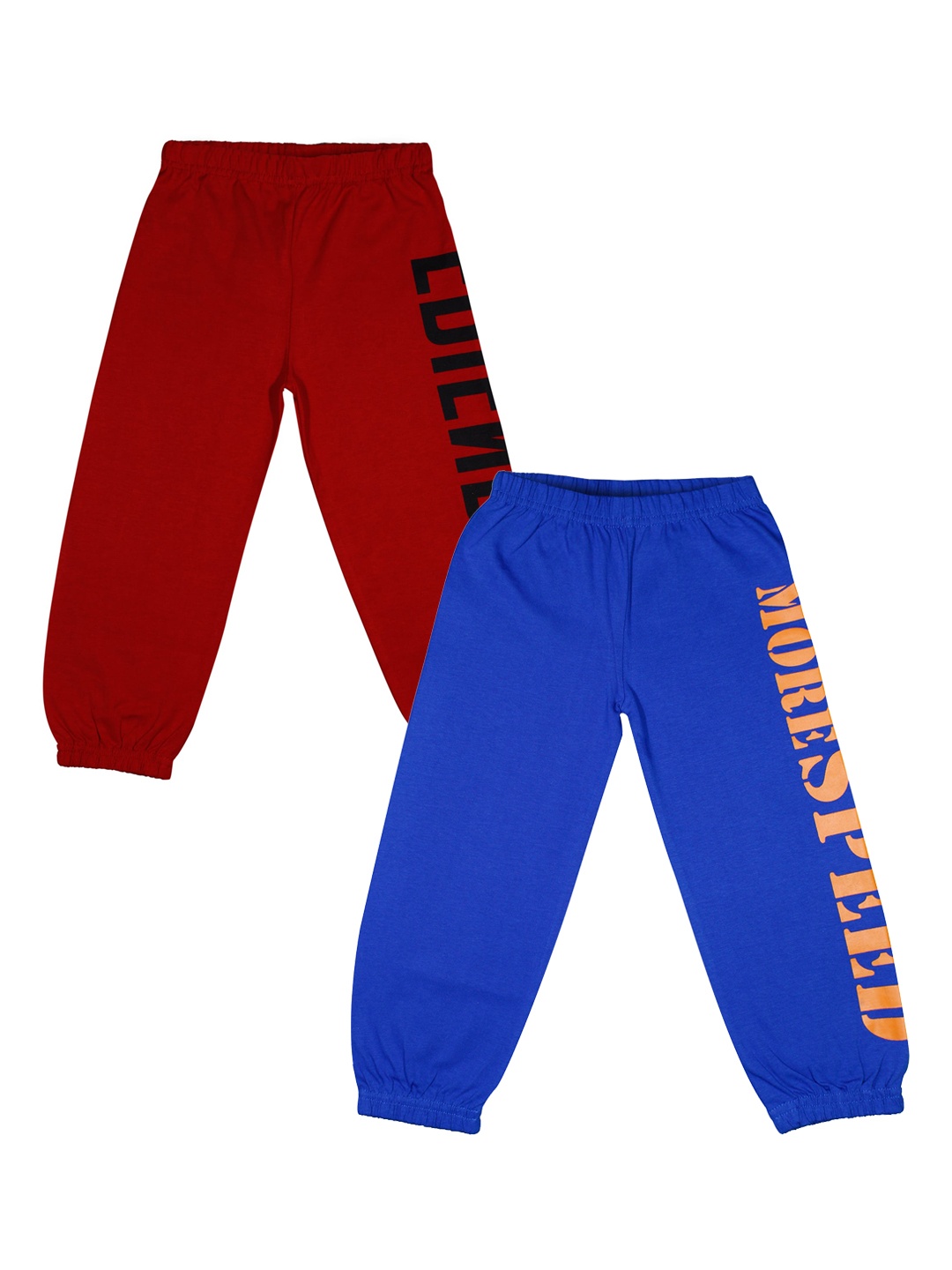 

Luke & Lilly Boys Pack of 2 Pure Cotton Solid Joggers, Blue