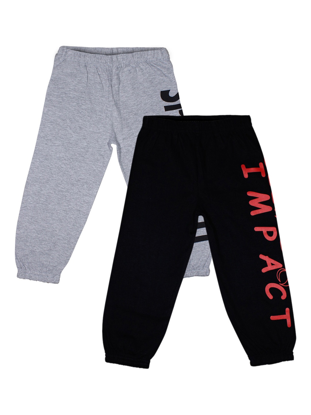 

Luke & Lilly Pak Of 2 Boys Grey & Black Cotton Track Pants