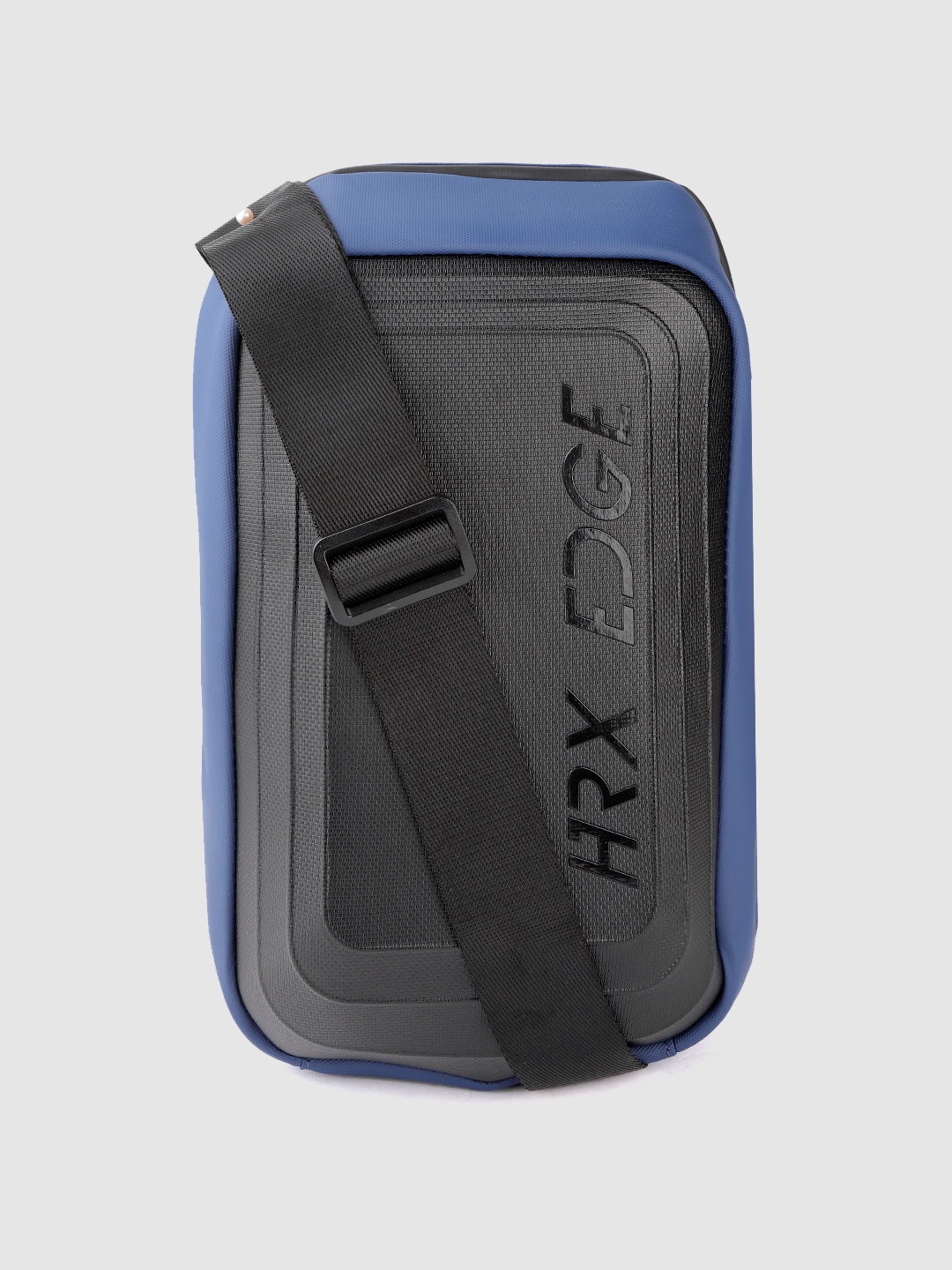 

HRX by Hrithik Roshan Unisex Black & Blue Textured Fanny Pack