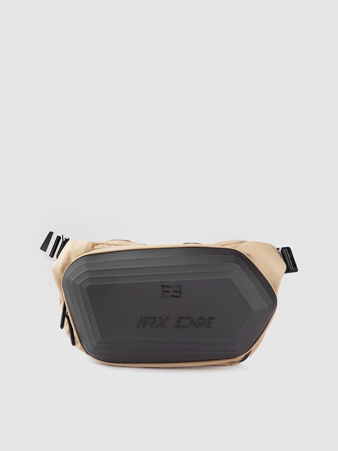 

HRX by Hrithik Roshan Unisex Black & Khaki Colorblocked Fanny Pack