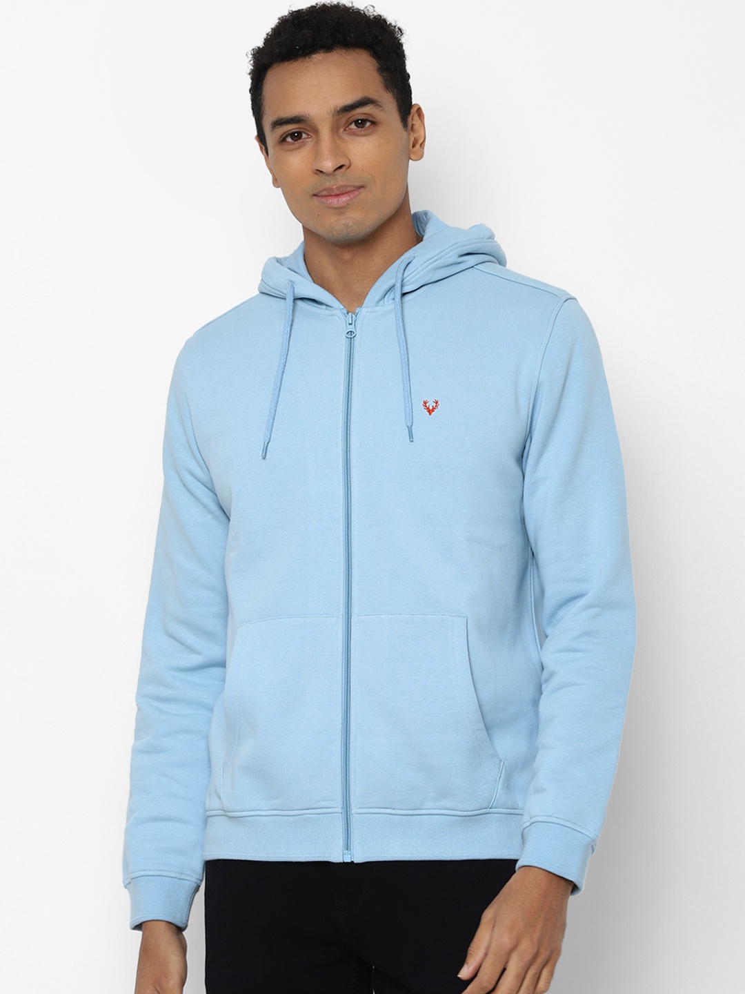 

Allen Solly Men Blue Hooded Sweatshirt