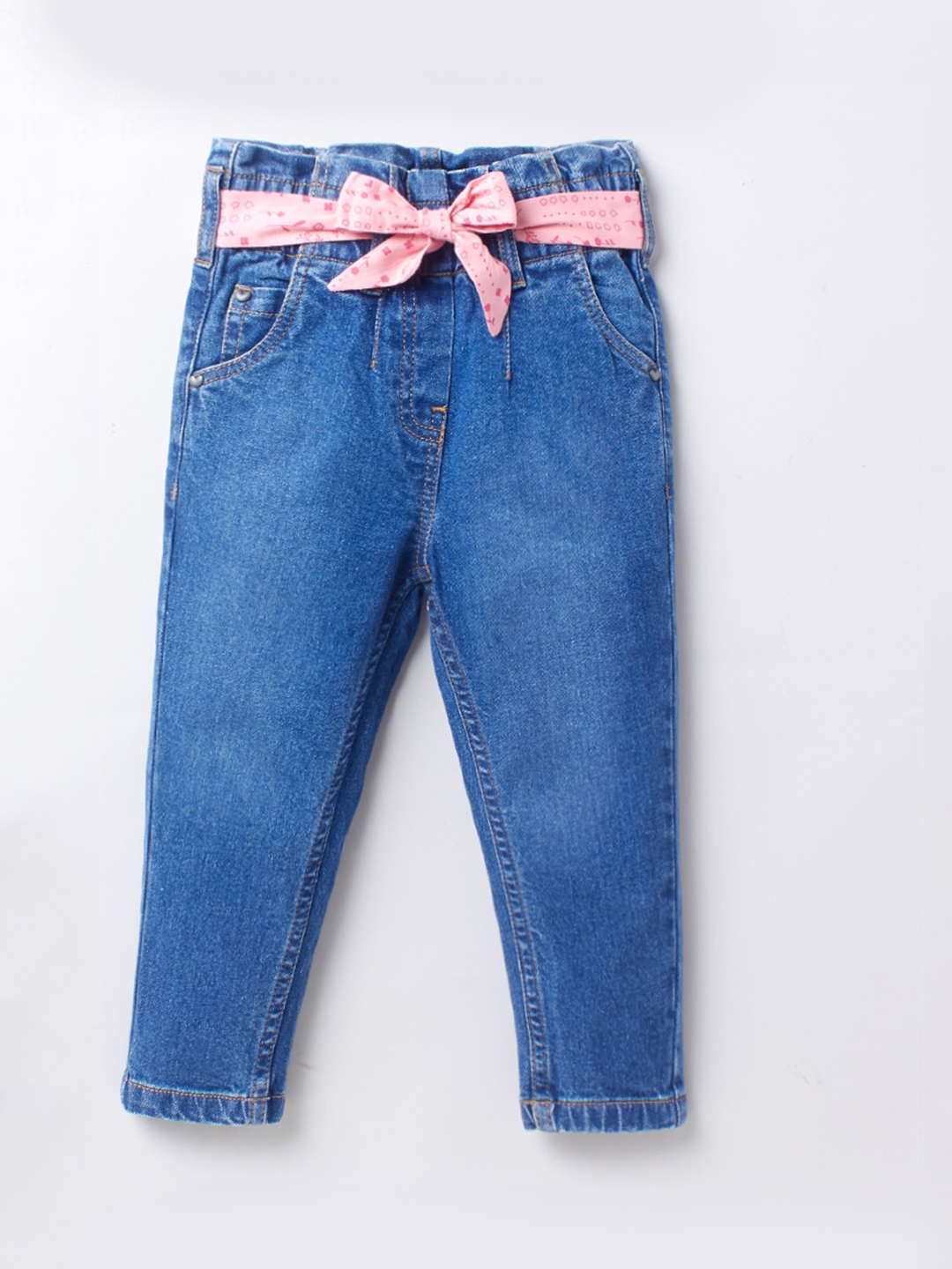 

Ed-a-Mamma Girls Blue Light Fade Stretchable Jeans