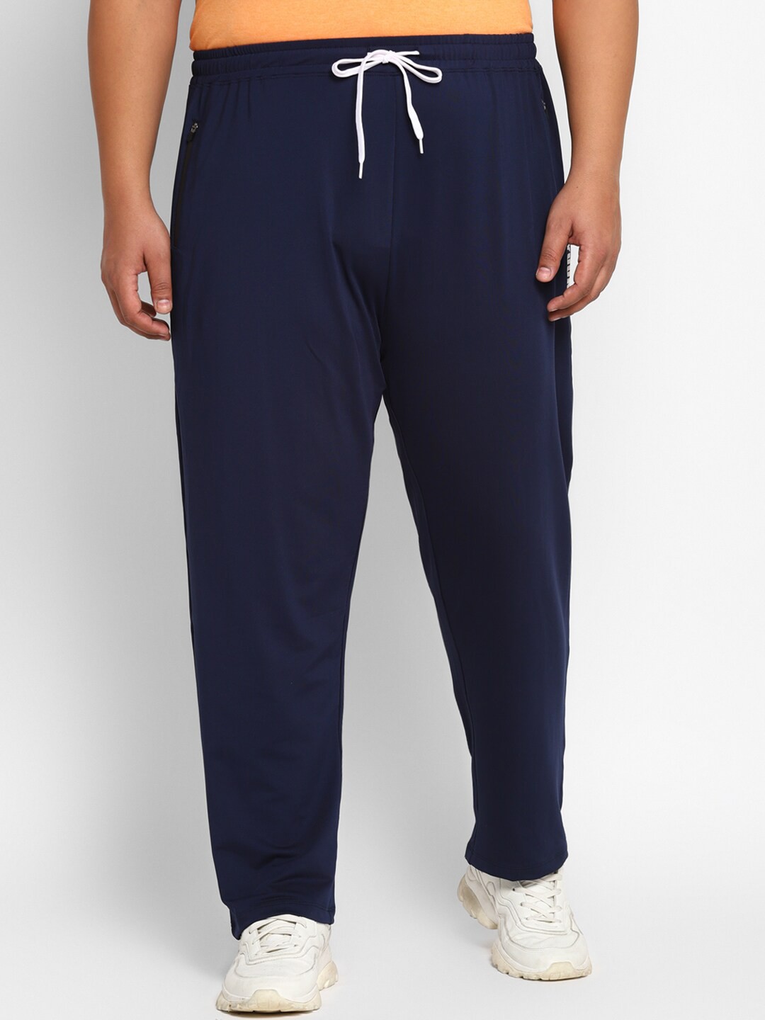 

Yuuki Men Navy Blue Solid Plus Track Pants
