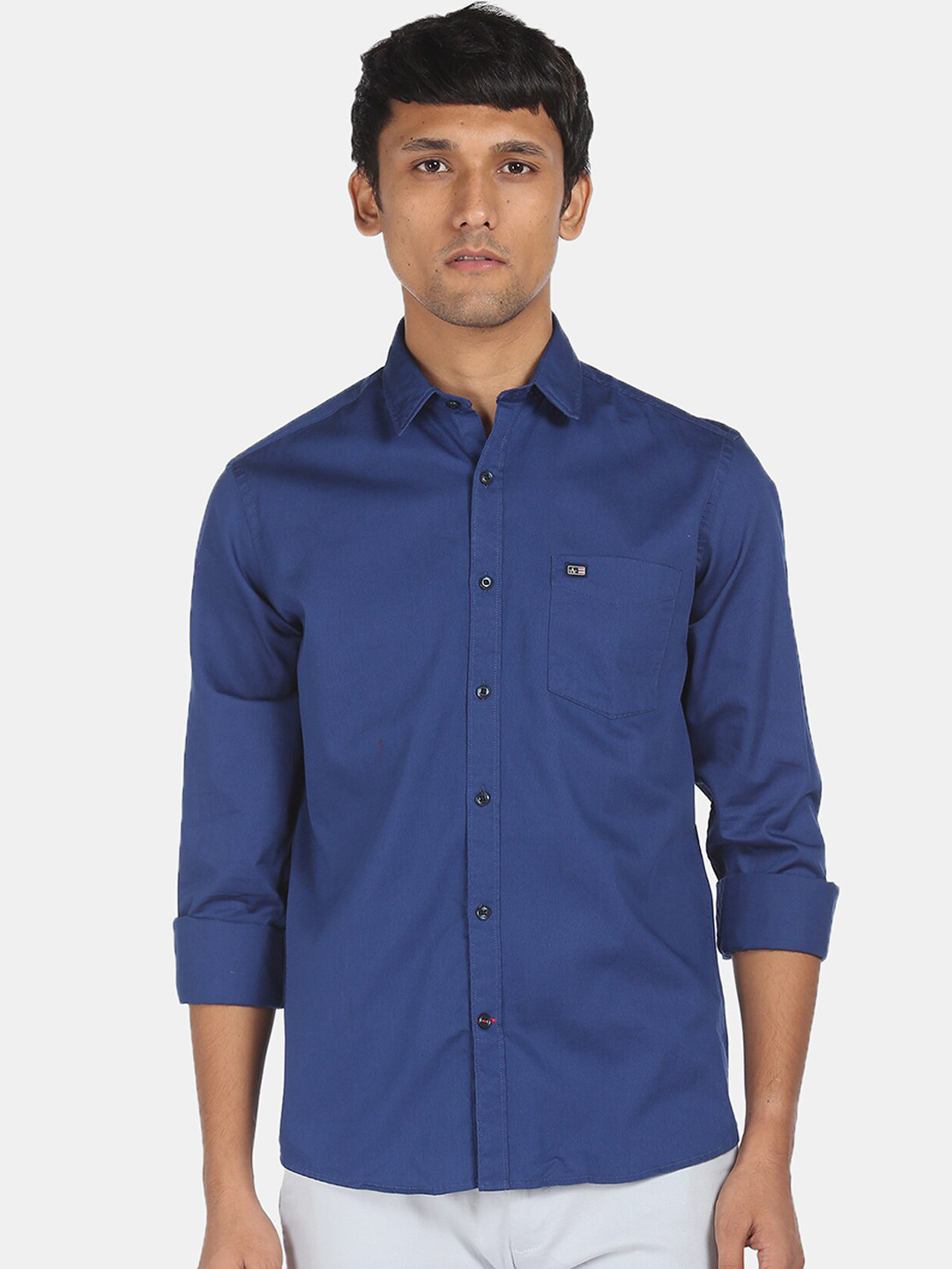 

Arrow Sport Men Blue Opaque Casual Pure Cotton Shirt