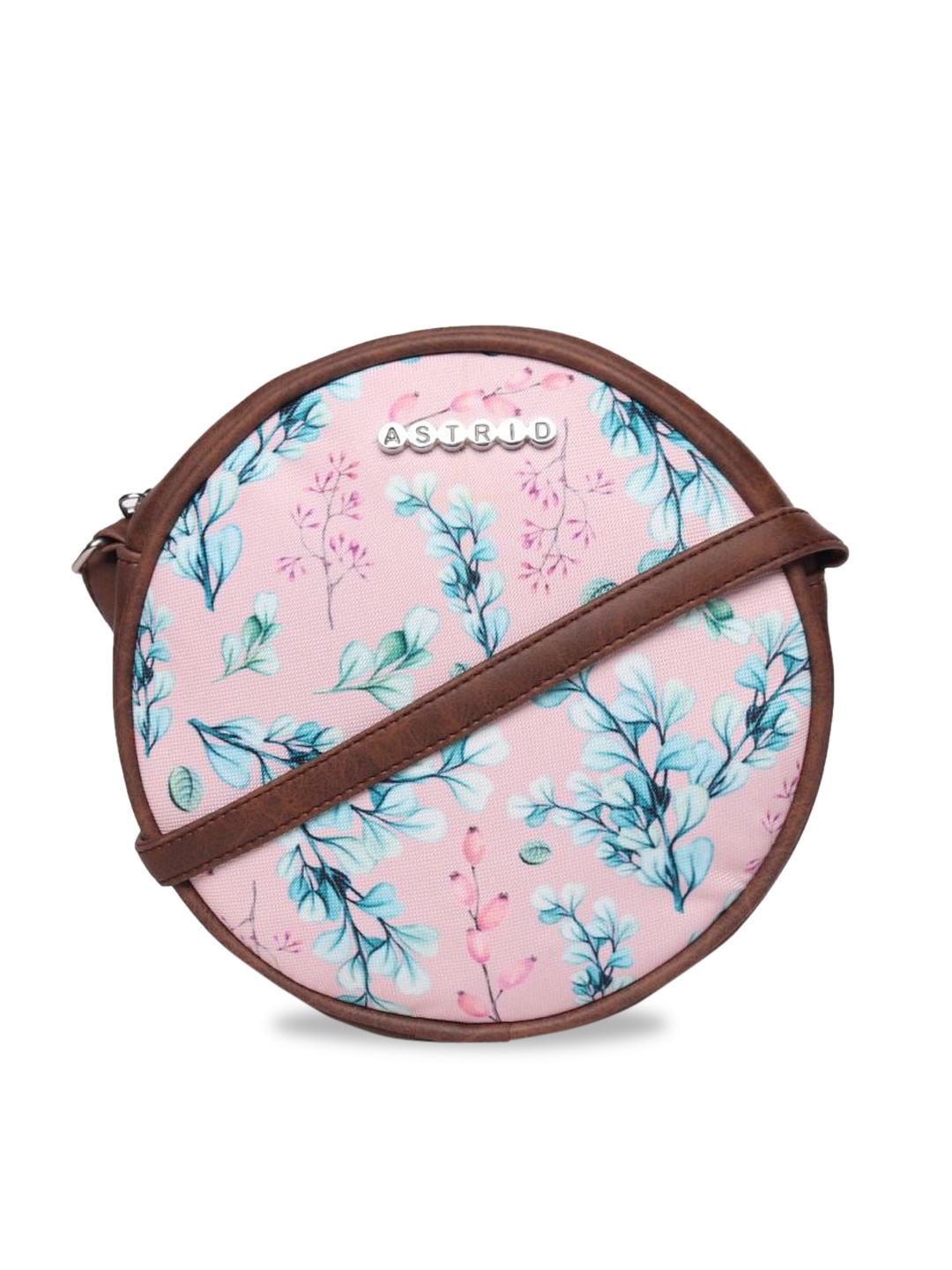 

ASTRID Multicoloured Floral Printed Structured Sling Bag, Multi