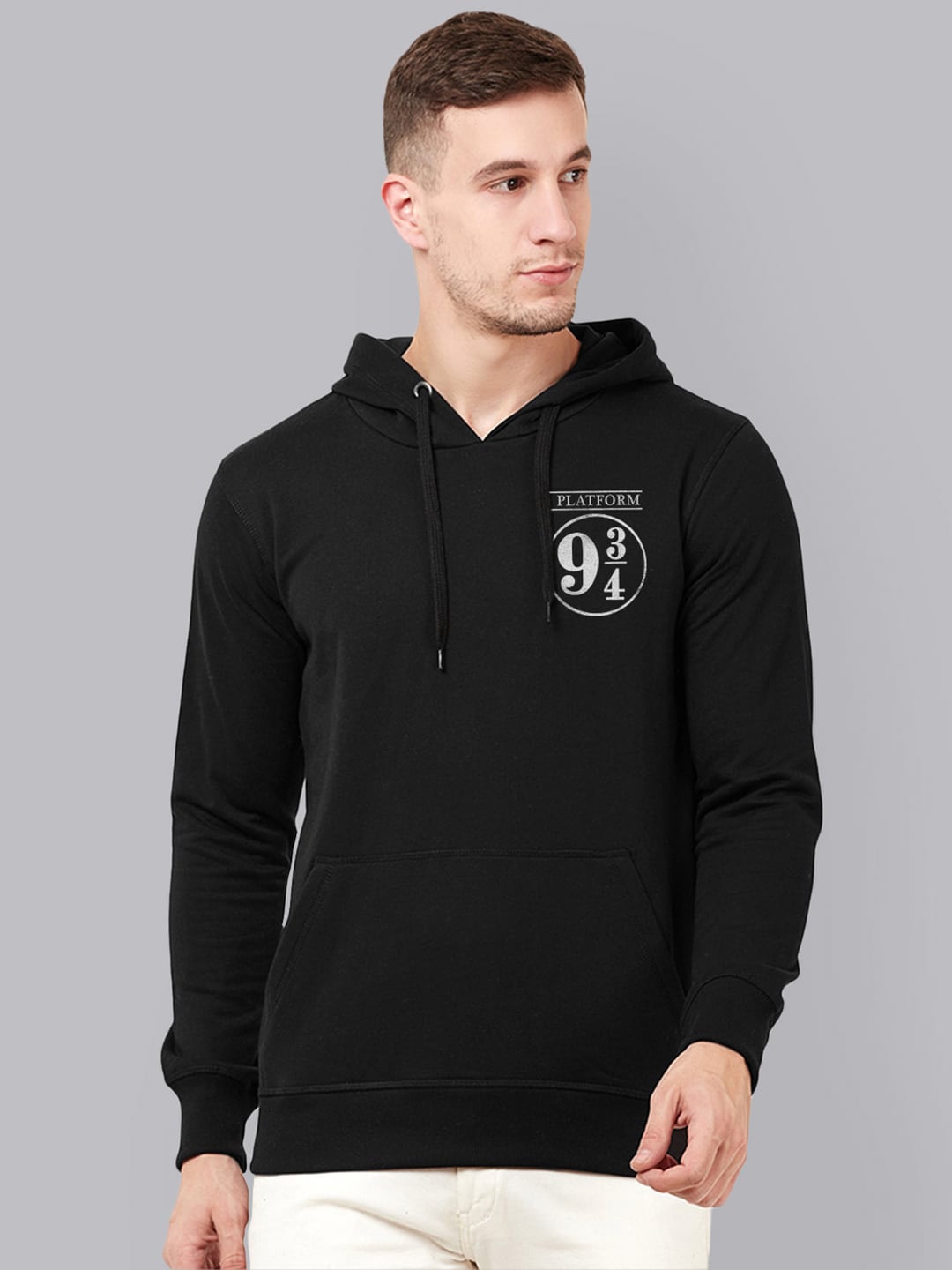 

Free Authority Men Black Harry Potter Print Hooded Sweatshirt