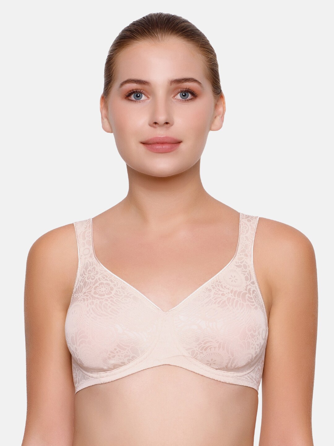 

Triumph Lovely Wired Non Padded Seamless Minimizer Bra, Nude