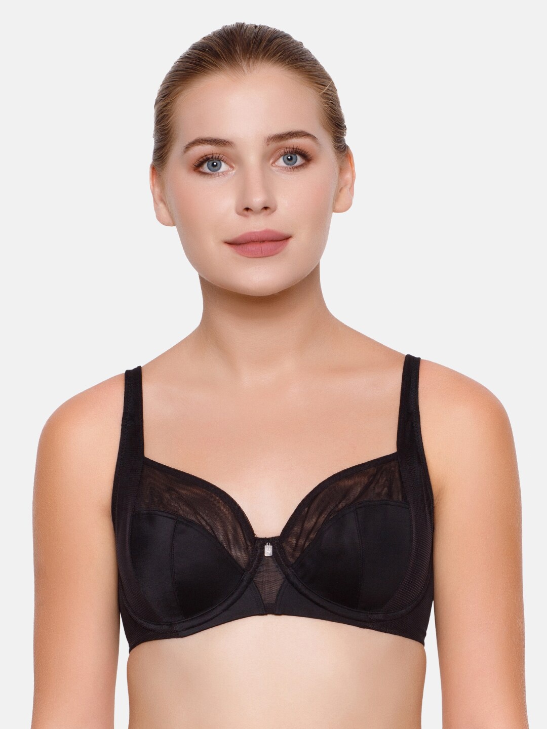 

Triumph True Shape Sensation 02 Non Padded Wired 360deg Support Minimizer Bra, Black